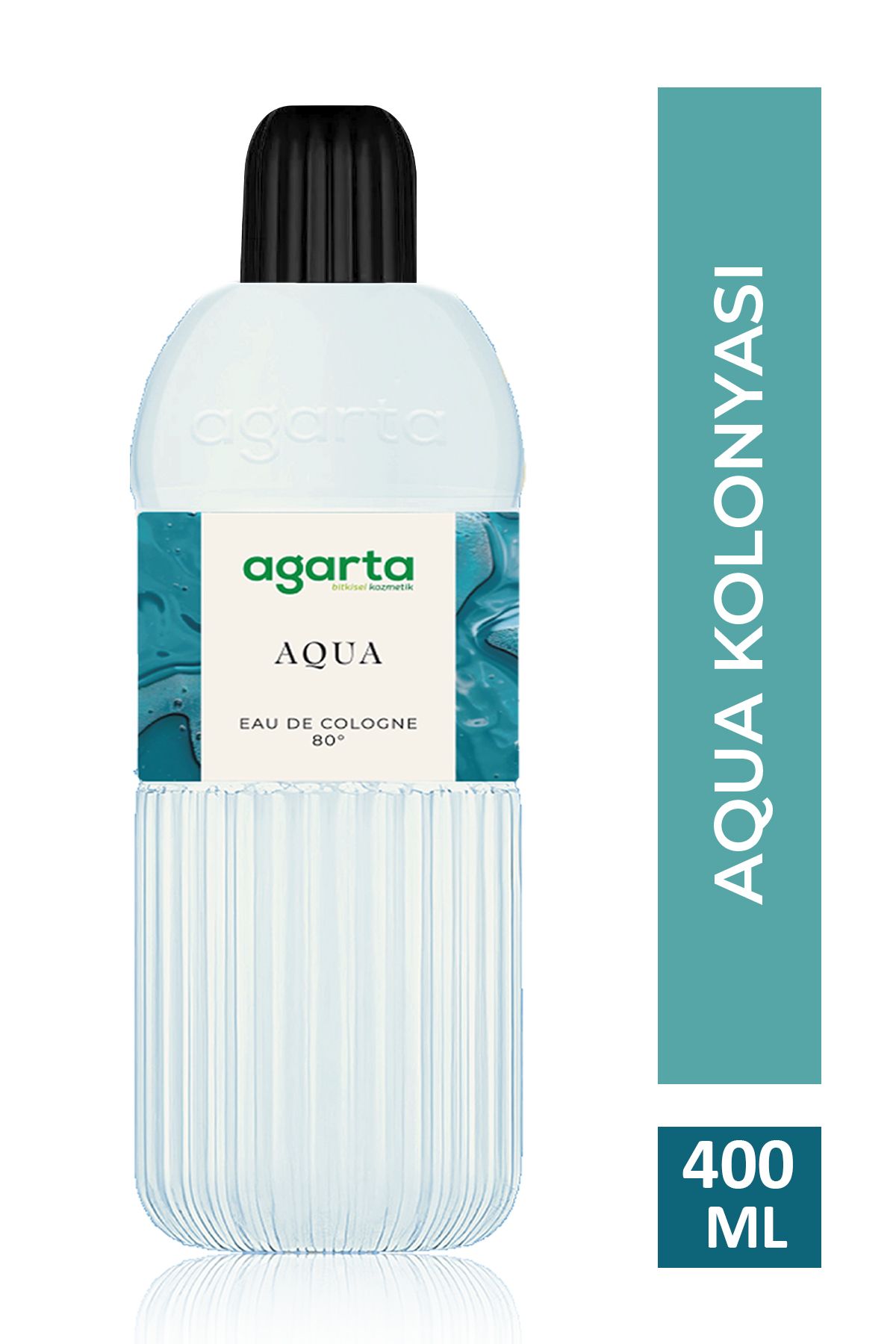 Agarta Pet Şişe 80 Derece Aqua Kolonya 400 ml