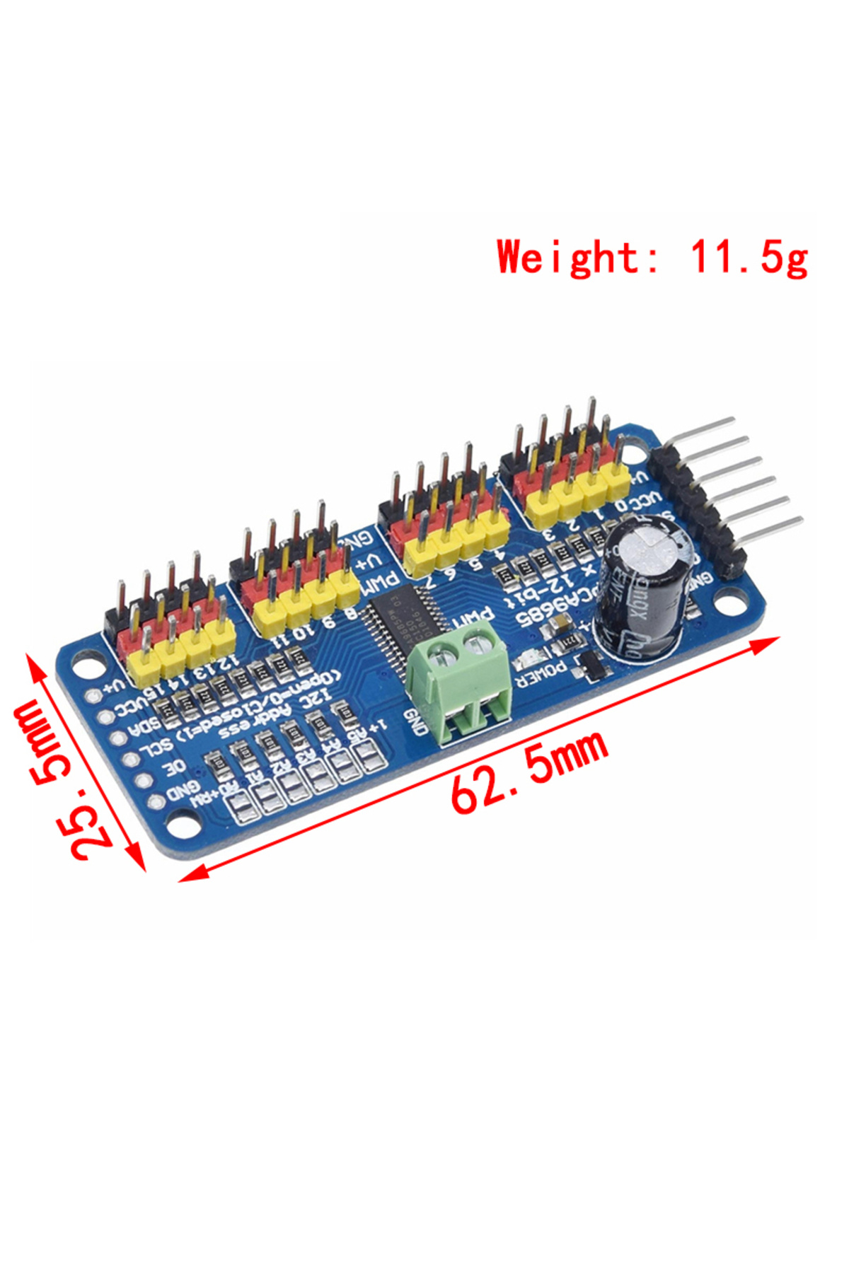 Si Tai&SH-16-channel 12-bit Pwm Servo Driver - I2c Interface - Pca9685 For Arduino Raspberry Pi Diy Servo S... 2