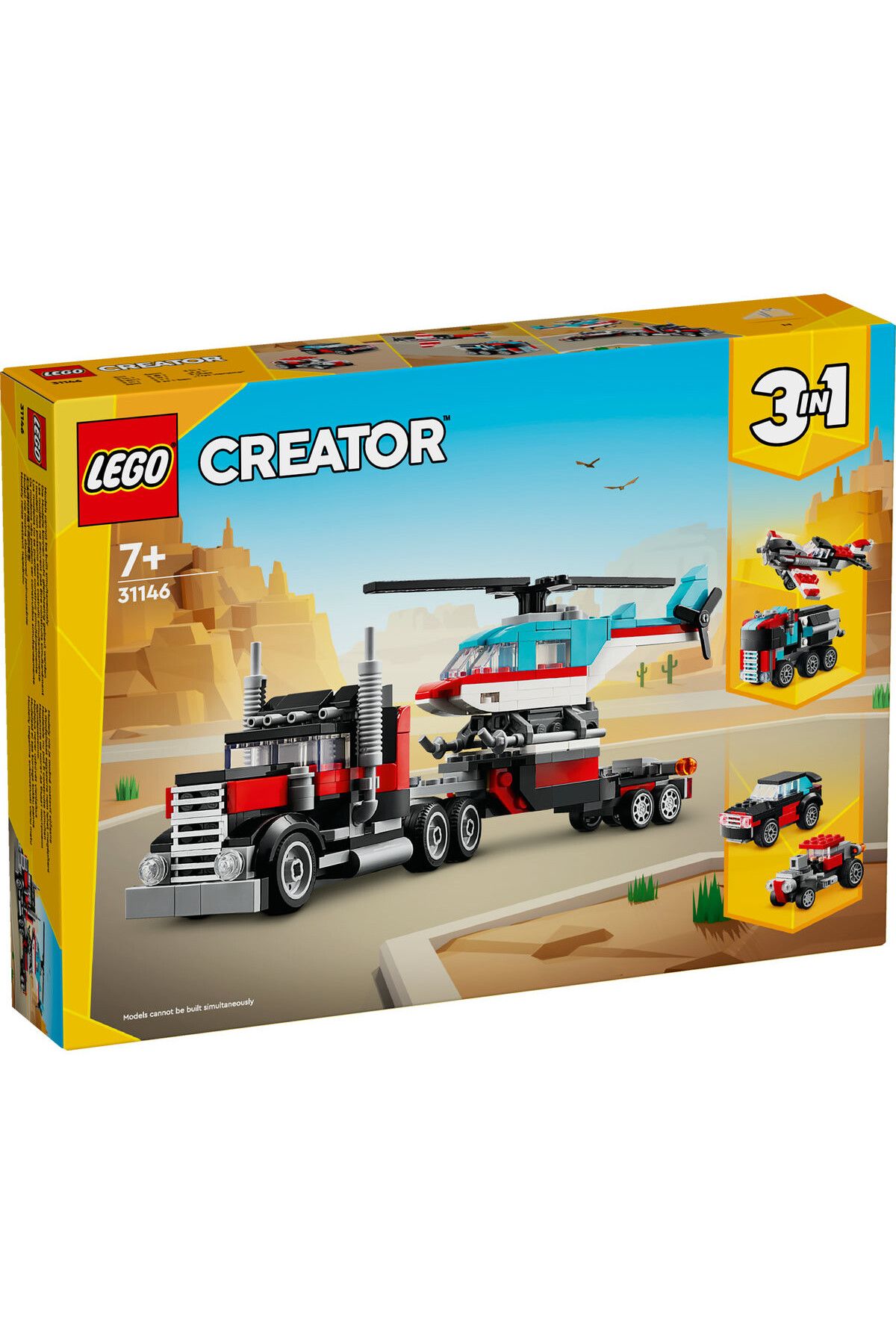 LEGO-LEGO Creator Set - Flatbed Truck and Helicopter (31146) 2