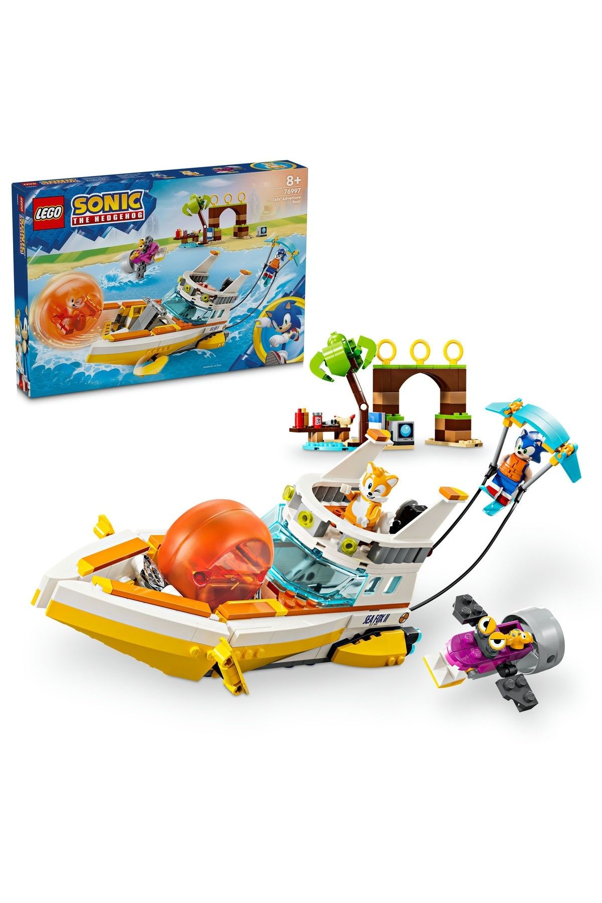 LEGO-Set LEGO Sonic the Hedgehog - Barca de aventuri a lui Tails (76997) 1