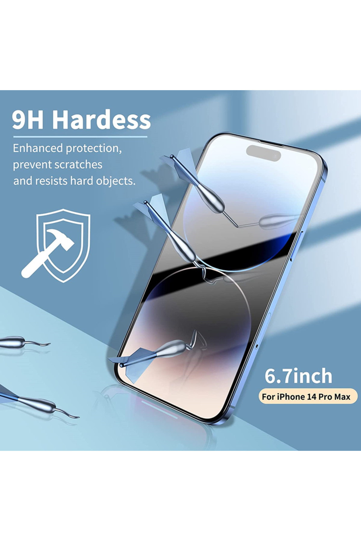 Choice-3PCS For iPhone 15 Pro Max 3/5PCS Glass Screen Protector Phone Case for IPhone 12 11 13 14 15 16 Pro 3