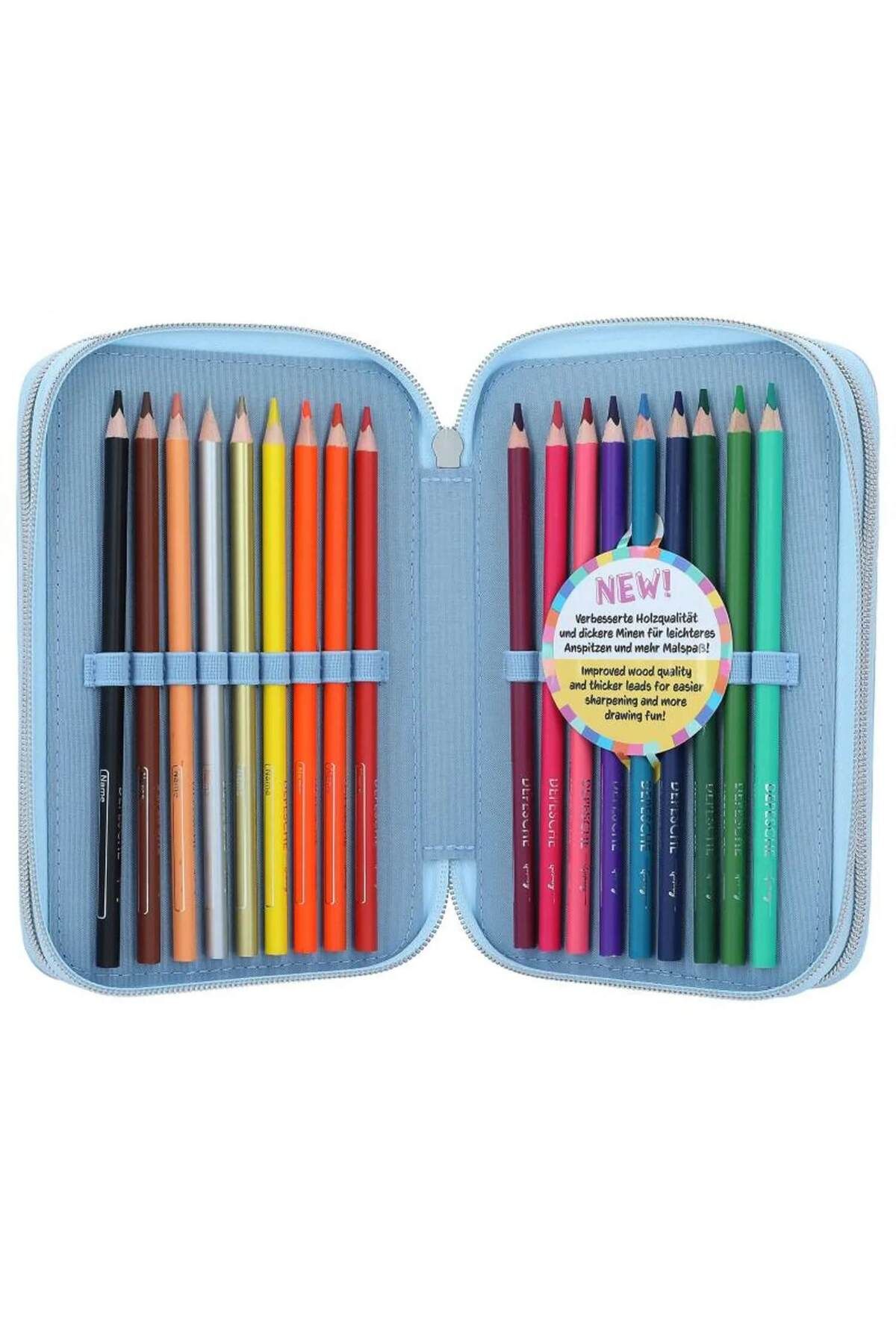 Top Model-Pencil case equipped with 3 zippers IceWorld Top Model 3