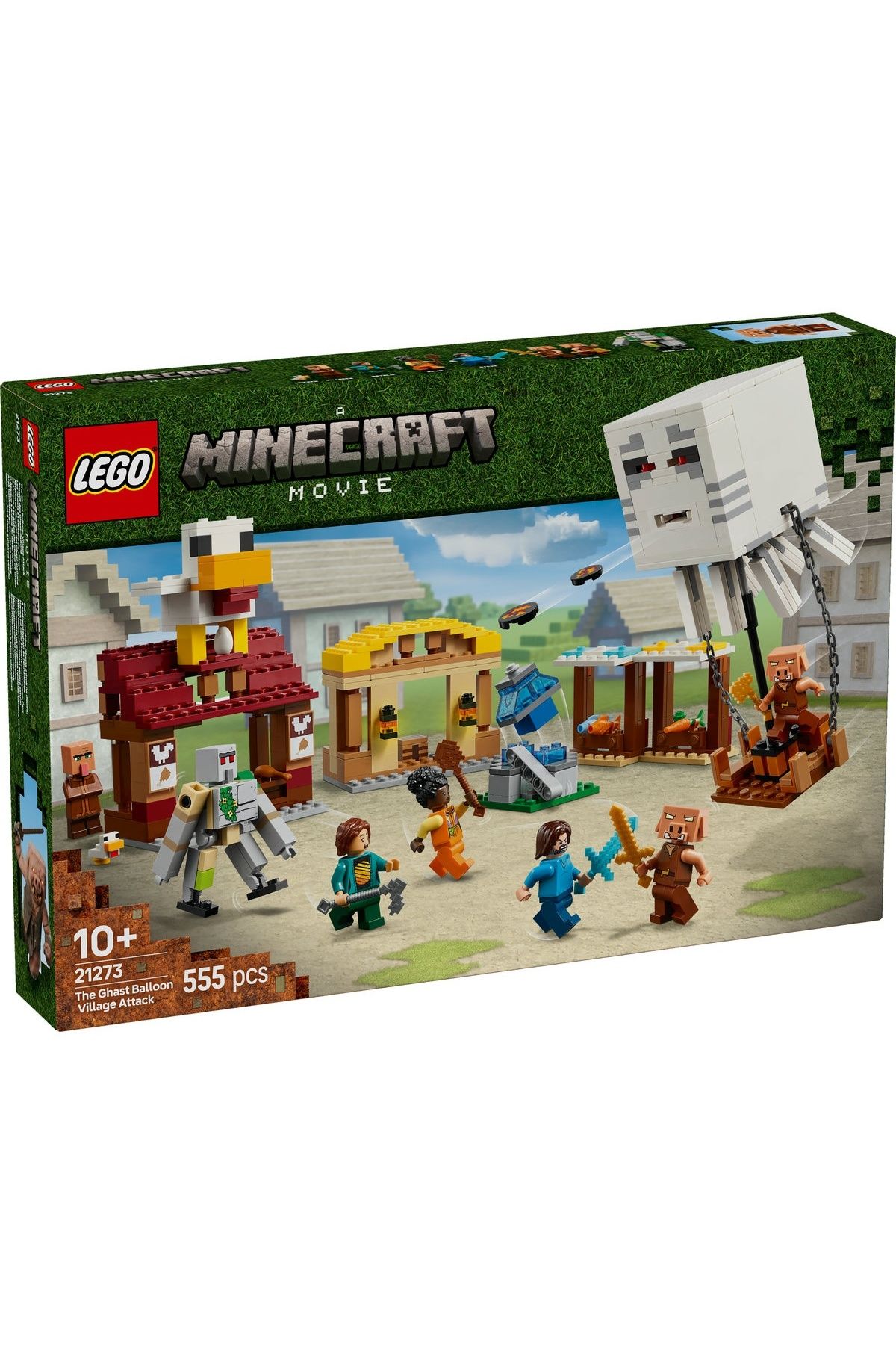 LEGO-LEGO Minecraft Set - Ghast Balloon Attack on the Village (21273) 3