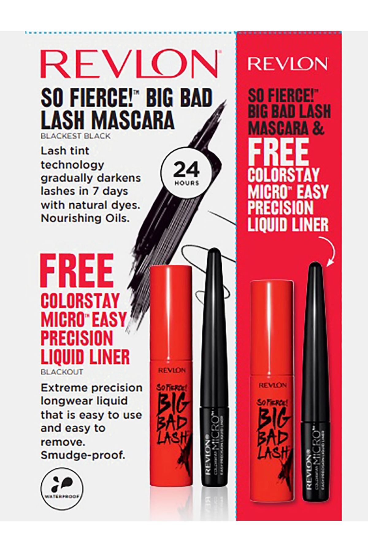 Revlon-Big Bad Lash Mascara and Micro Liquid Liner Set 4