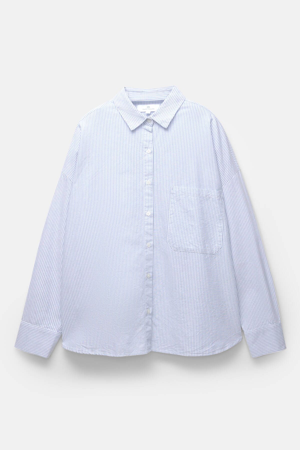 Pull & Bear-Striped shirt with pocket 6