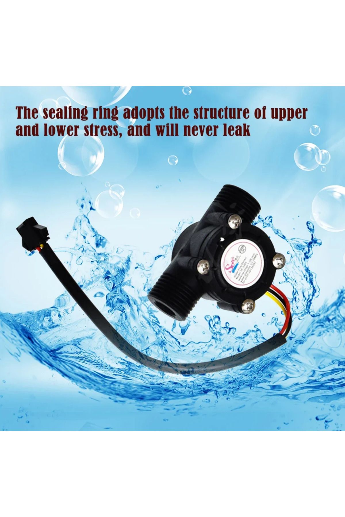 APWIKOGER-Dc 5 To 18v 5-18v Water Flow Sensor 1.75mpa Water Control Liquid Flowmeter Hall Flow Sensor 3