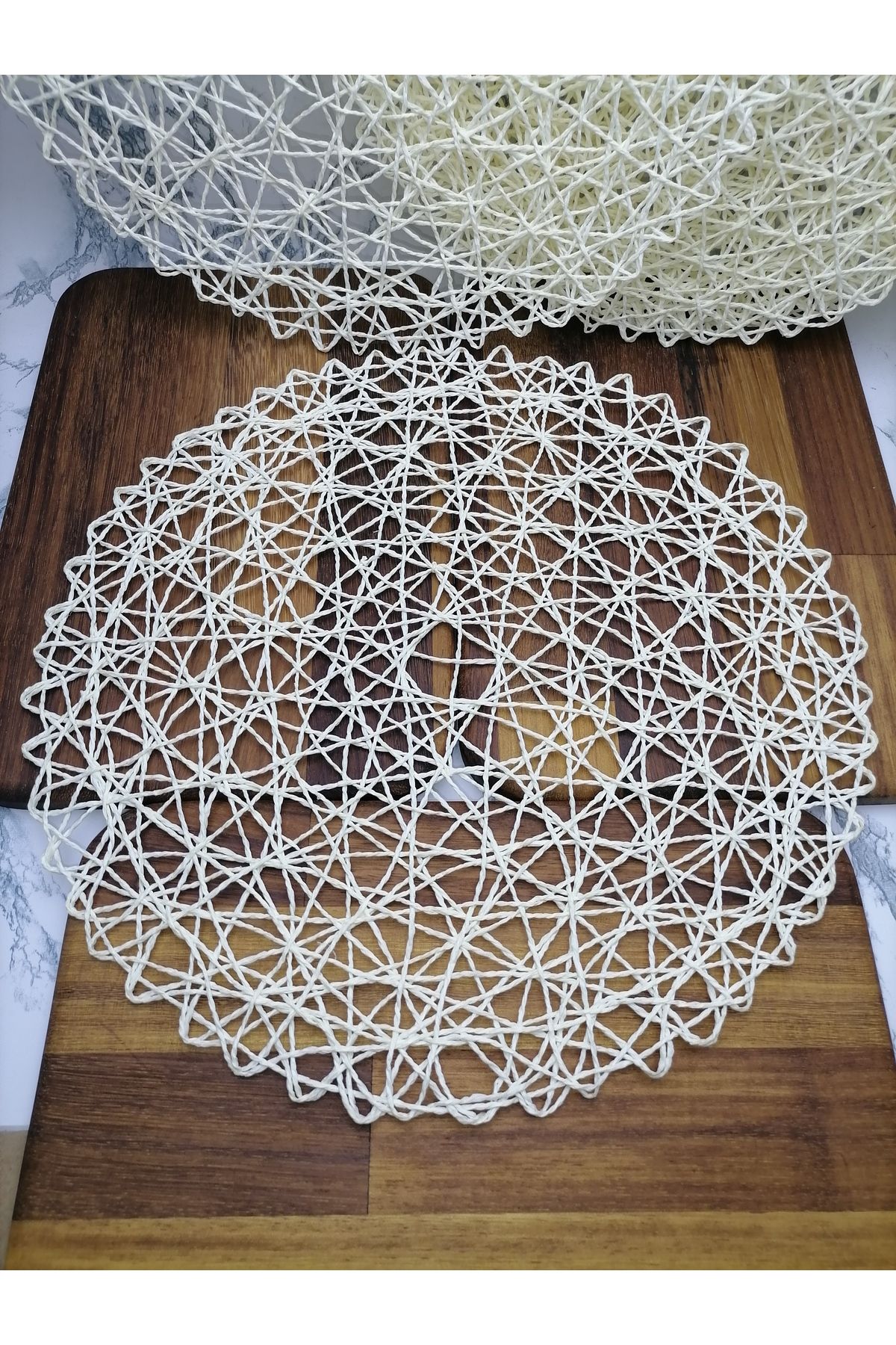 sweenhome-6 Cream Color Placemats 4