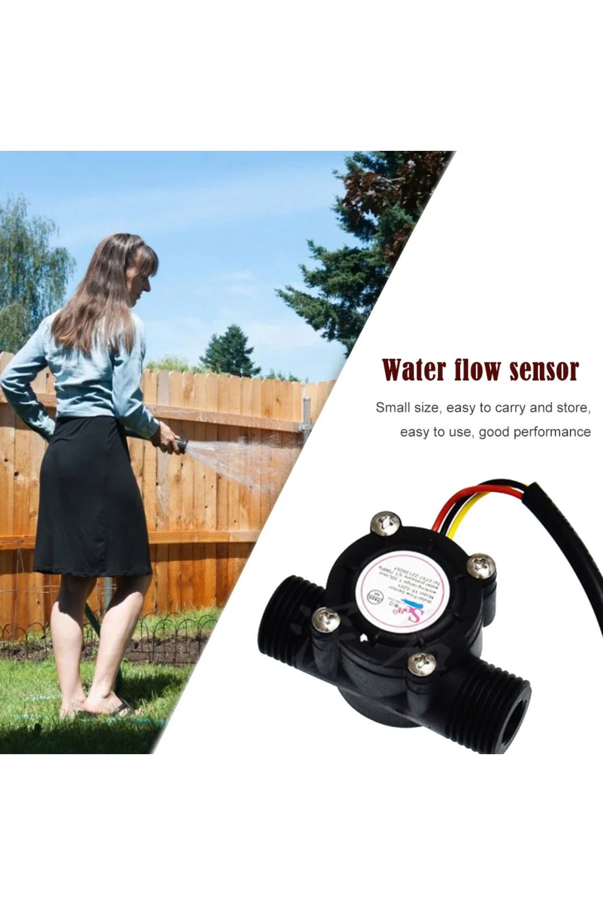 APWIKOGER-Dc 5 To 18v 5-18v Water Flow Sensor 1.75mpa Water Control Liquid Flowmeter Hall Flow Sensor 5