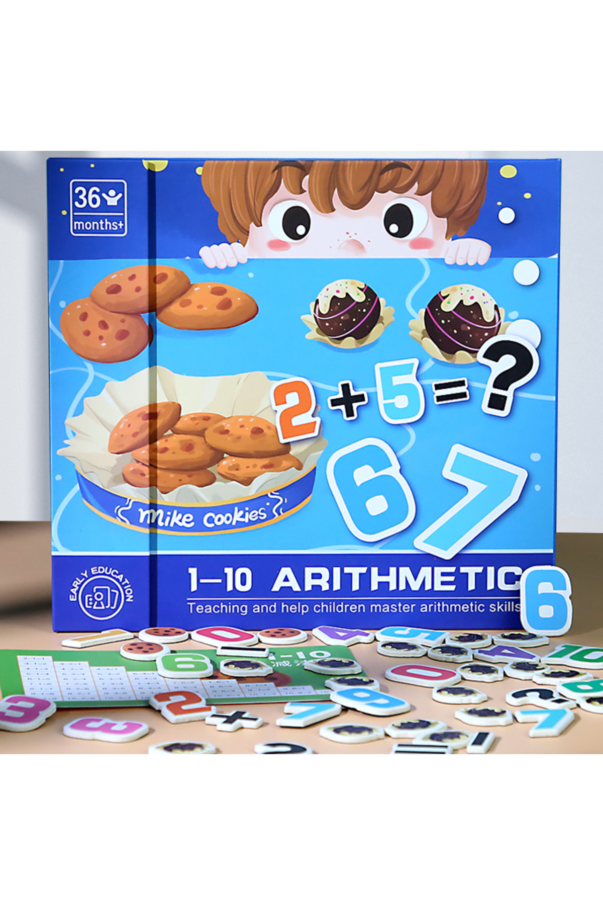 مونته‌سوری: بازی‌های ریاضی اعداد و عملیات مغناطیسی دیجیتال برای کودکان نوپا