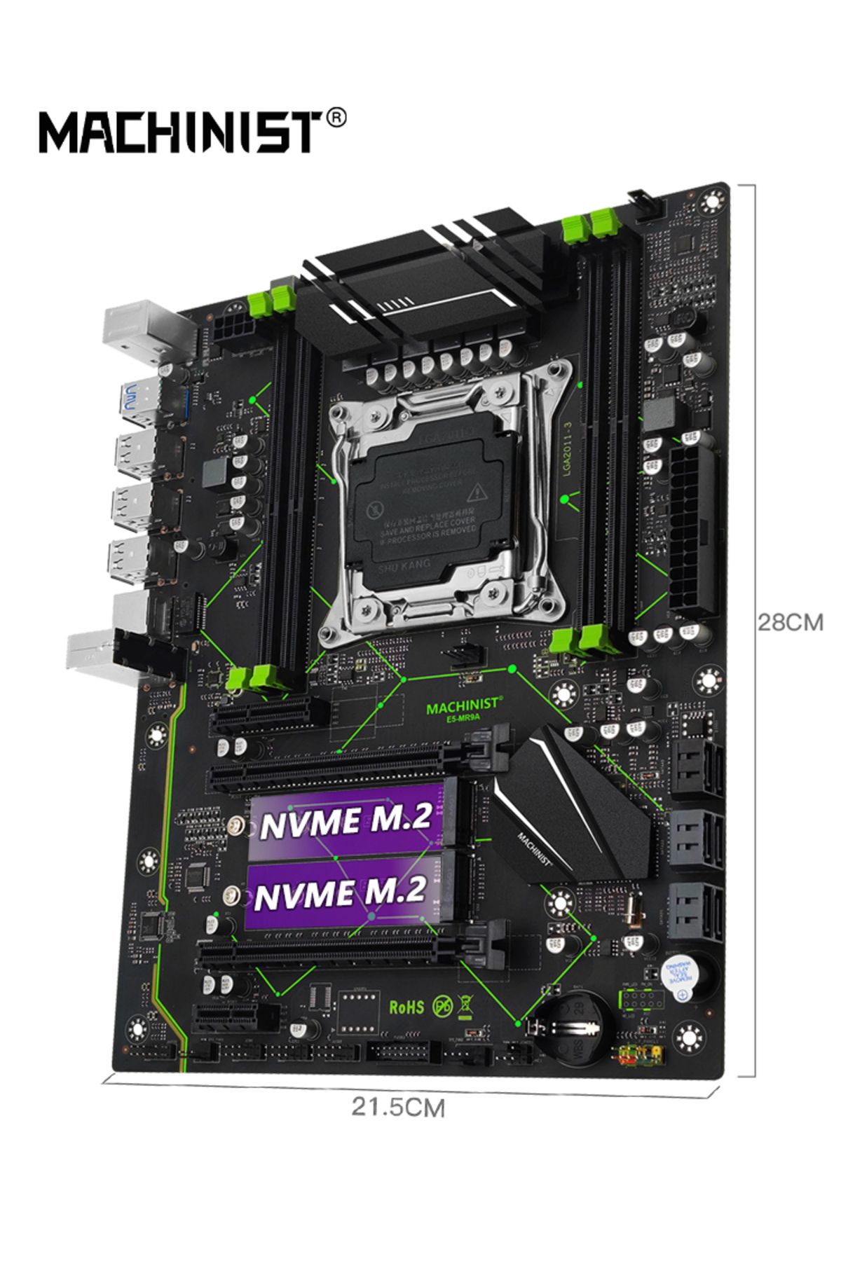 Choice-Motherboards Machinist E5 Mr9a V1.0 X99 Motherboard Support Lga 2011-3 Xeon E5 V3 V4 Cpu Processor D 8
