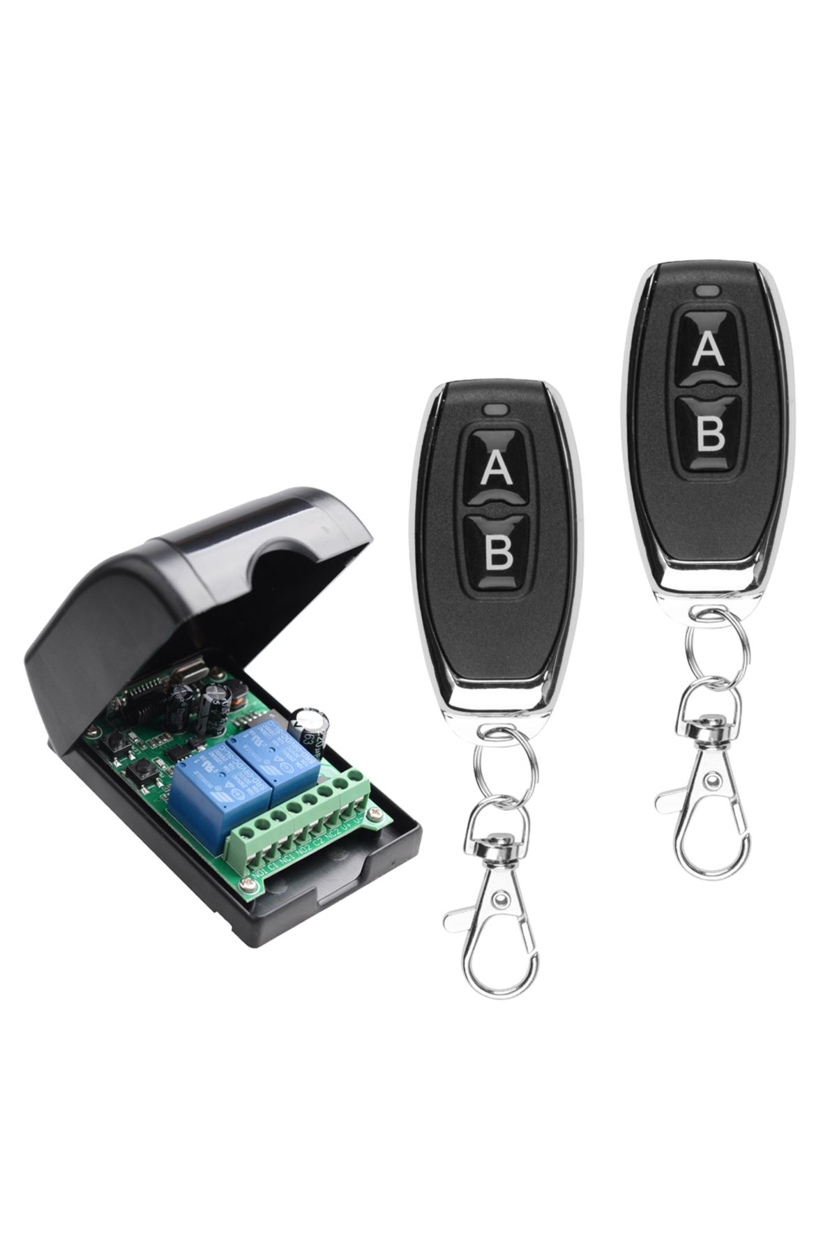 Choice-1 Receiver 2 Remote Dc 12v 24v 36v 48v Wireless Remote Control Switch 2 Ch 433mhz Transmitter With R 1