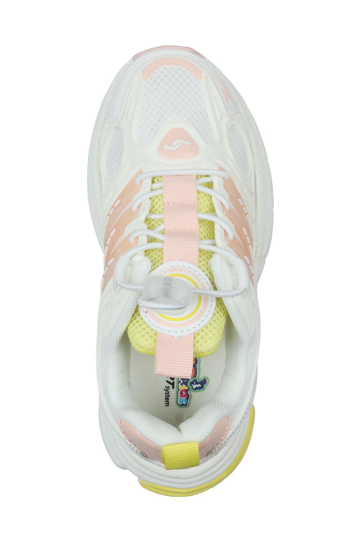Jump 31130 Pembe - Sarı Sneaker Kız Çocuk Spor Ayakkabı - Fiyatı