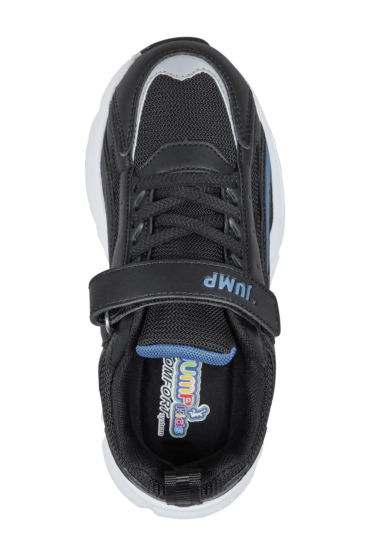 Jump-29604 Černý suchý zip - Indigo Blue Unisex Dětské Tenisky Ležérní Tenisky 3