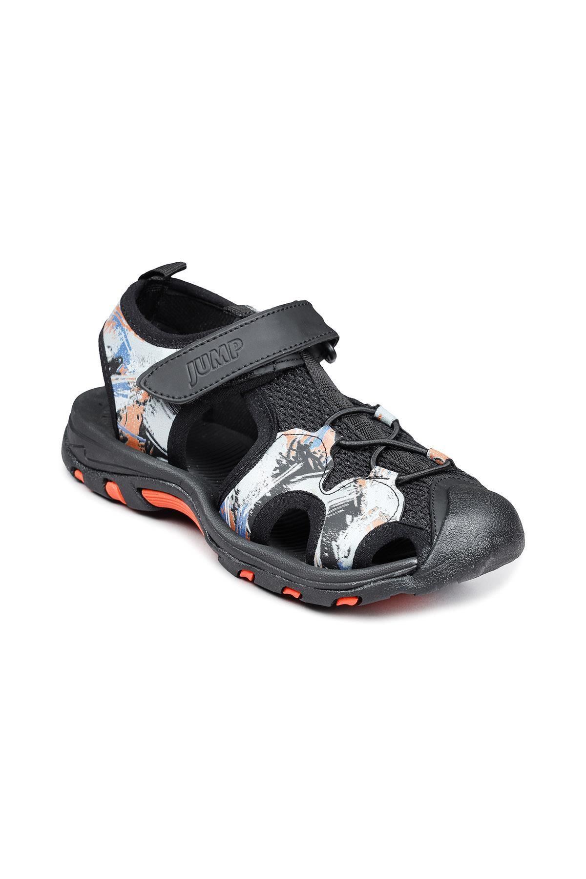 Jump-50027 Černé Unisex dětské sandály 5