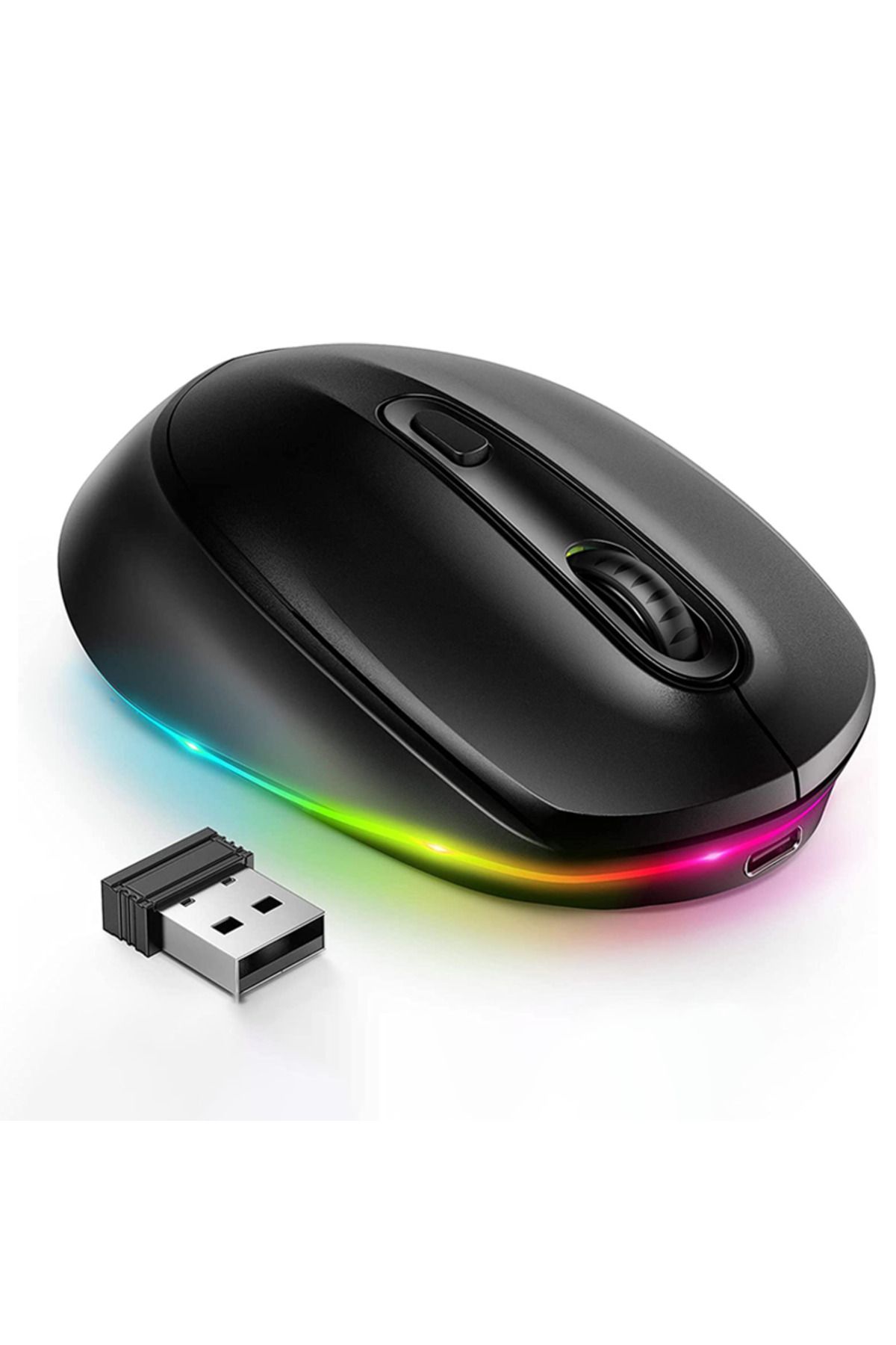 Choice-2.4G Black BOW Purple Wireless Mouse Rechargeable Mouse for Laptop Small Cordless Mice  Quiet Click 1