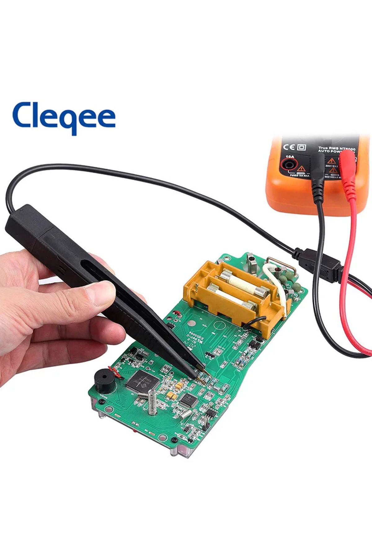CLEQEE-مجموعة أدوات اختبار متعددة القياسات P1503E مكونة من 21 قطعة مع مجسات إبرة قابلة للاستبدال ومشبك التمساح 4 مم ... 4