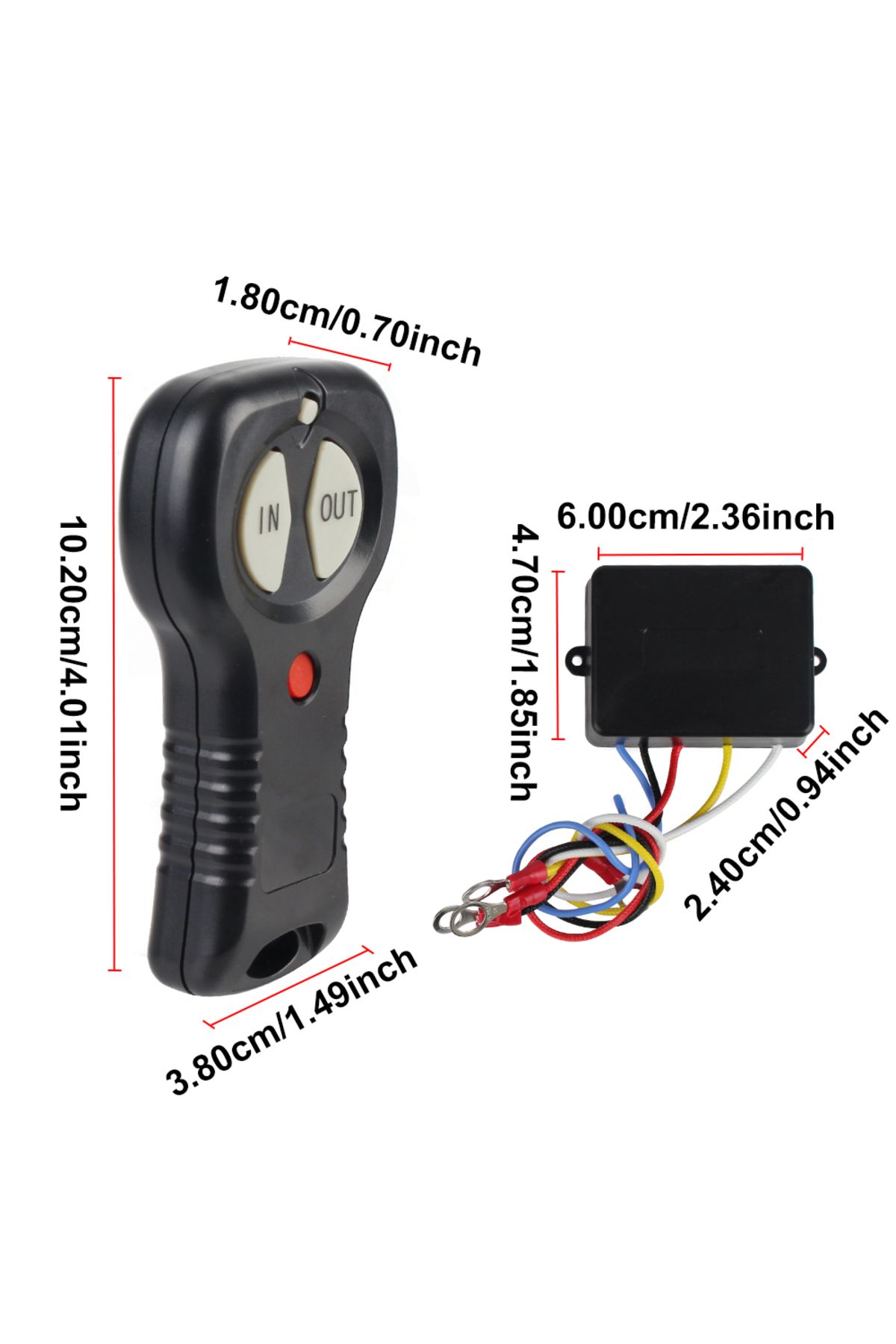 Choice-24V 12V Wireless Winch Remote Controller System With 2 Buttons Switch Control For Jeep Off Road 4... 5