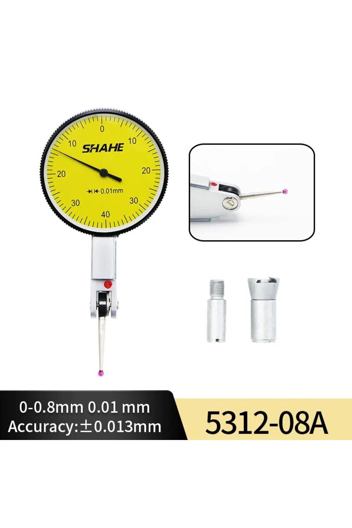 Choice-5312-08A Shahe Precision Tools Metric Dial Test Indicator With Red Jewel Metric Measuring Dial Indic 1