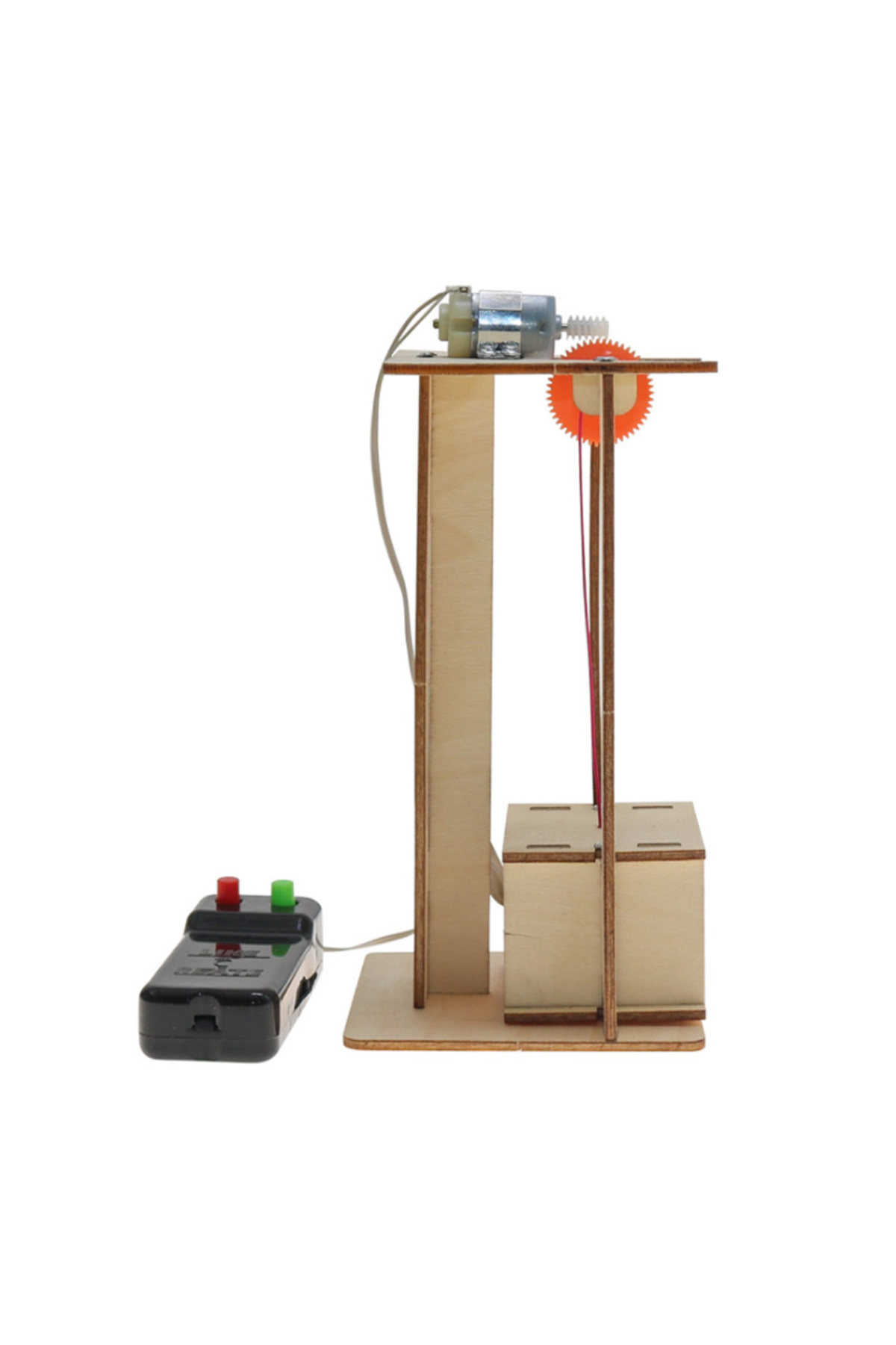 مجموعه مدل چوبی بالابر برقی کنترل‌ازراه-دور برای ساخت‌وساز شخصی، پروژه‌های علمی‌مدرسه، آزمایش و غیره…