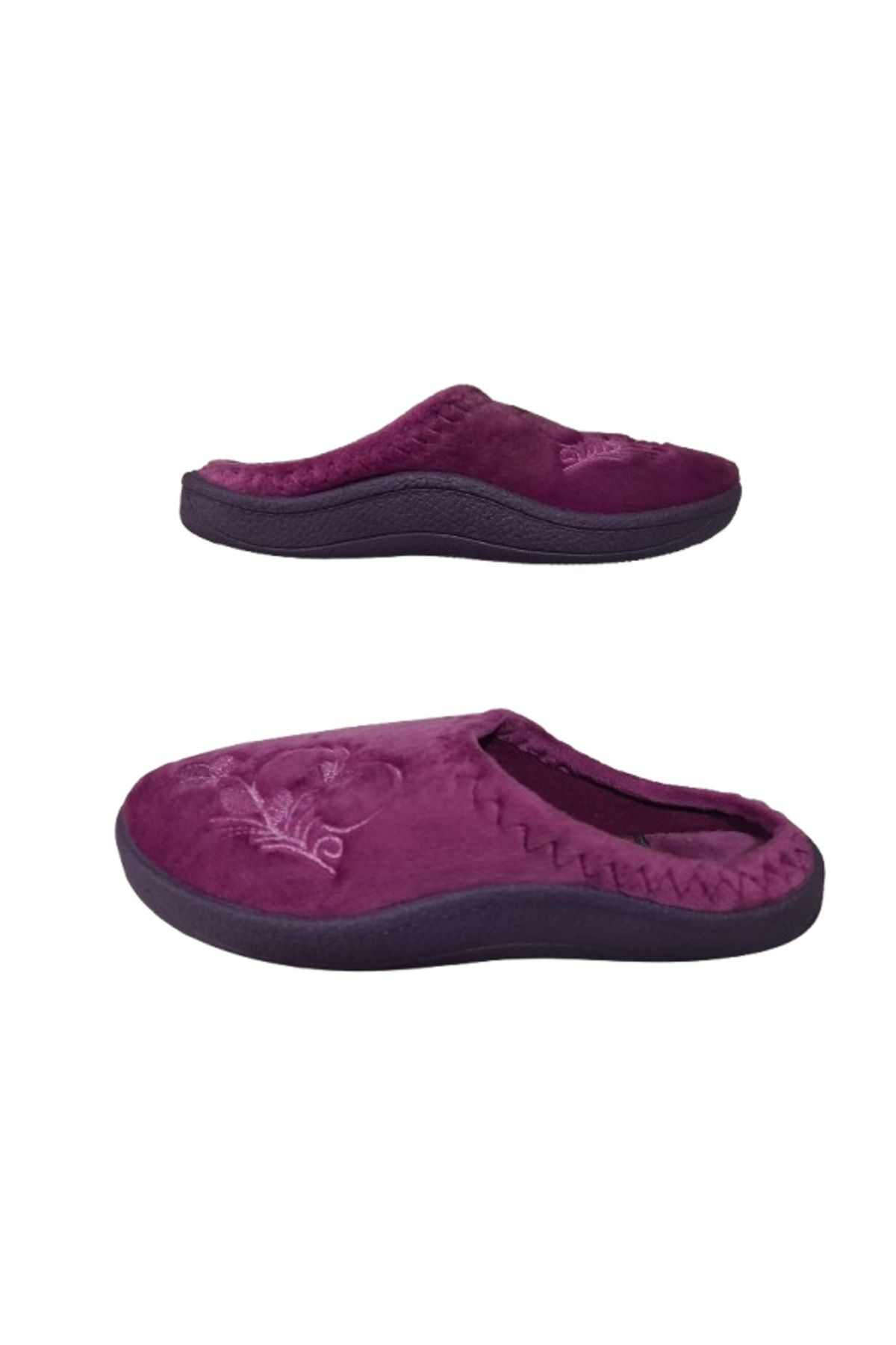 GEZER-Purple Flower Patterned Indoor Daily Slippers 1