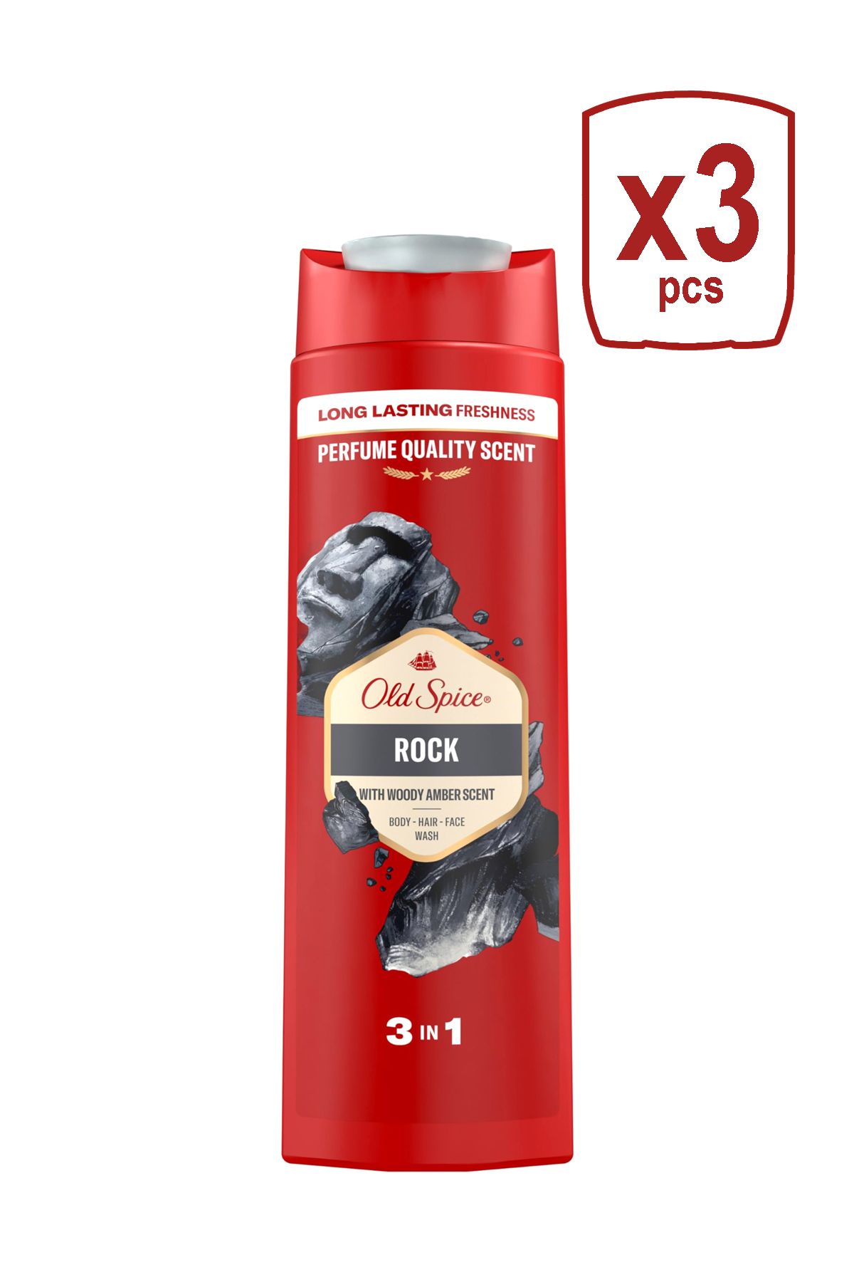 Old Spice Gel De Duus 400ml 2in1 Rock X 3 Unisex - One Size