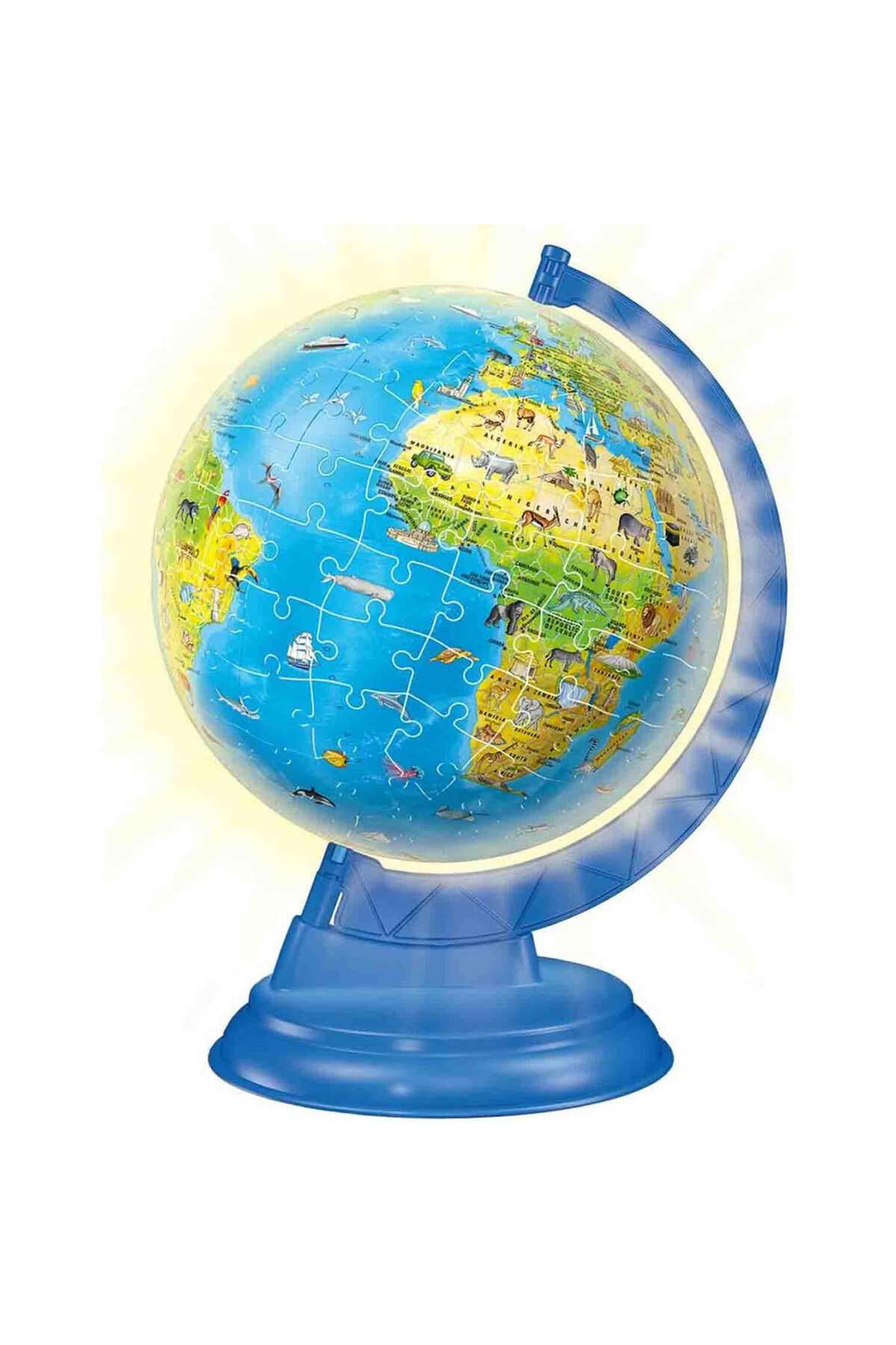 RAVENSBURGER-Puzzle 3D Luminos Glob Pamantesc, 180 Piese 2