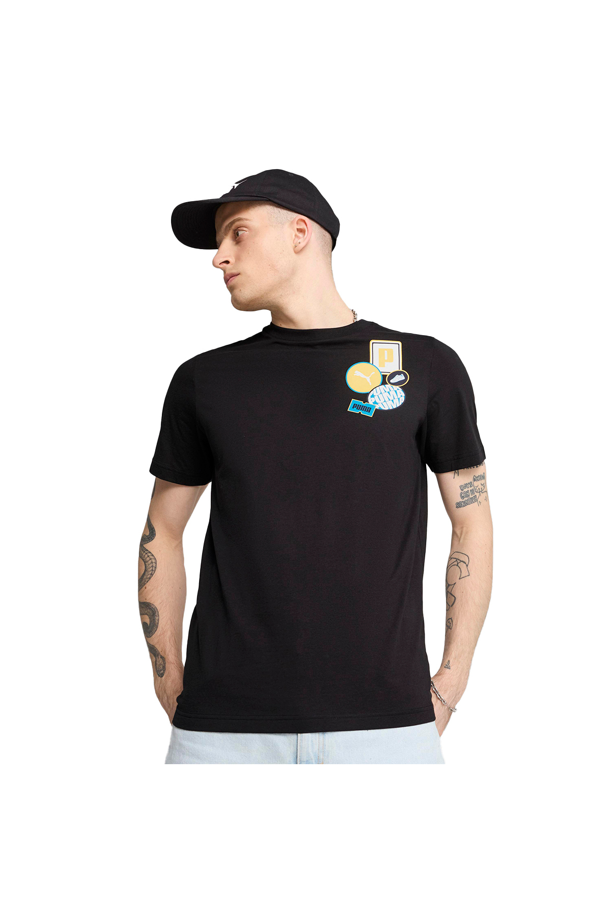 Puma Graphics Icon Unisex Siyah Günlük Stil T-Shirt 68482901