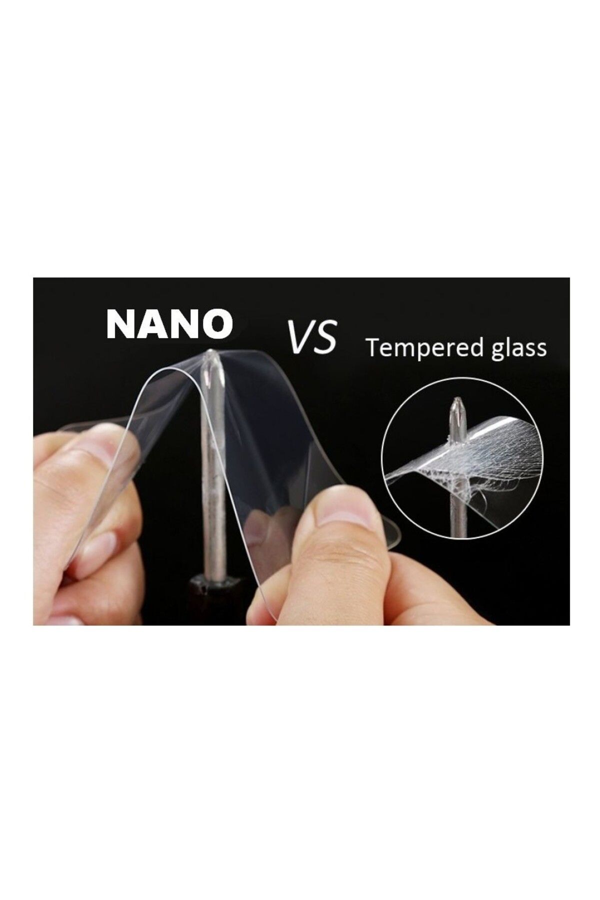 prolysus ZTE Blade A76 Nano Kırılmaz Cam Ekran Koruyucu Yumuşak Film Şeffaf