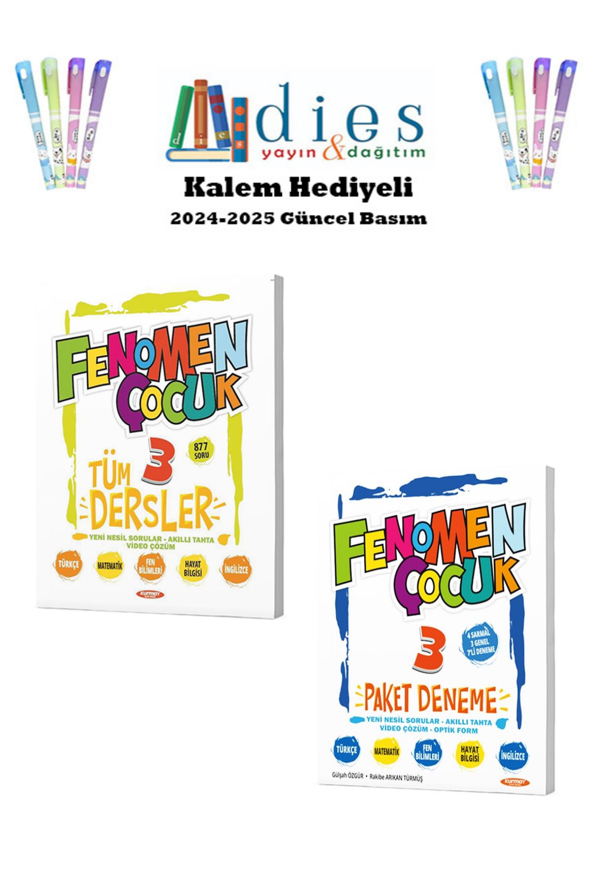 Fenomen Yayıncılık Fenomen Çocuk 3. Sınıf Tüm Dersler SB. + Paket Deneme SET