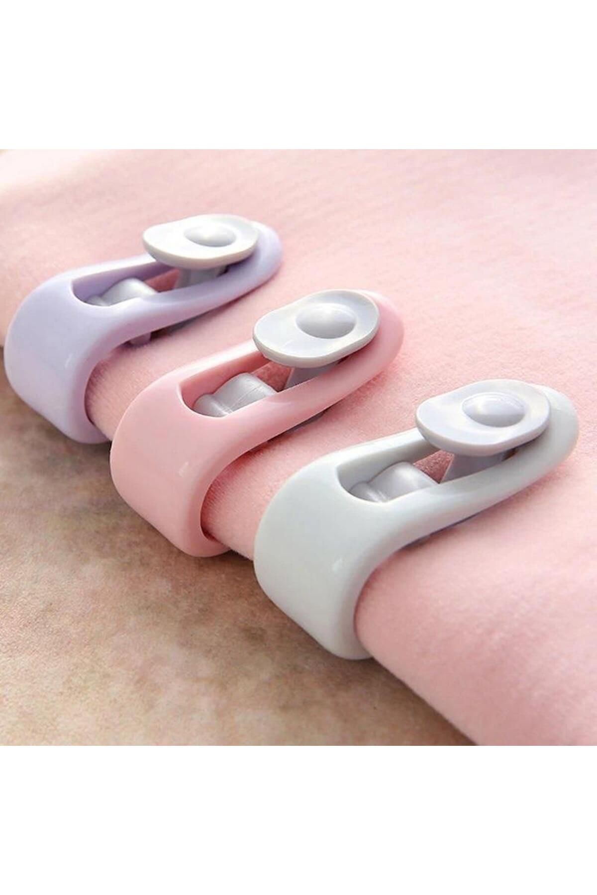 Pisicik-8 Pcs Latch Quilt Blanket Fixing Bedding Sheet Gripper Clips 4