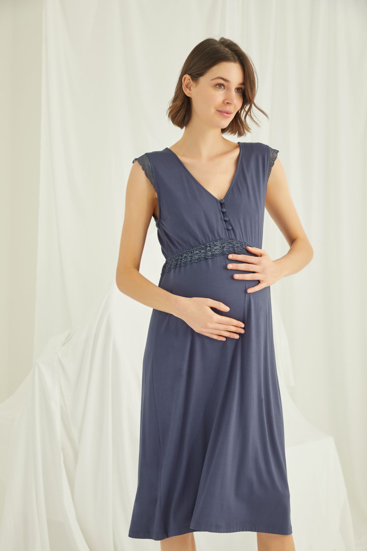 lohusacenneti-Thick Strap (Aykol) Nightgown 2