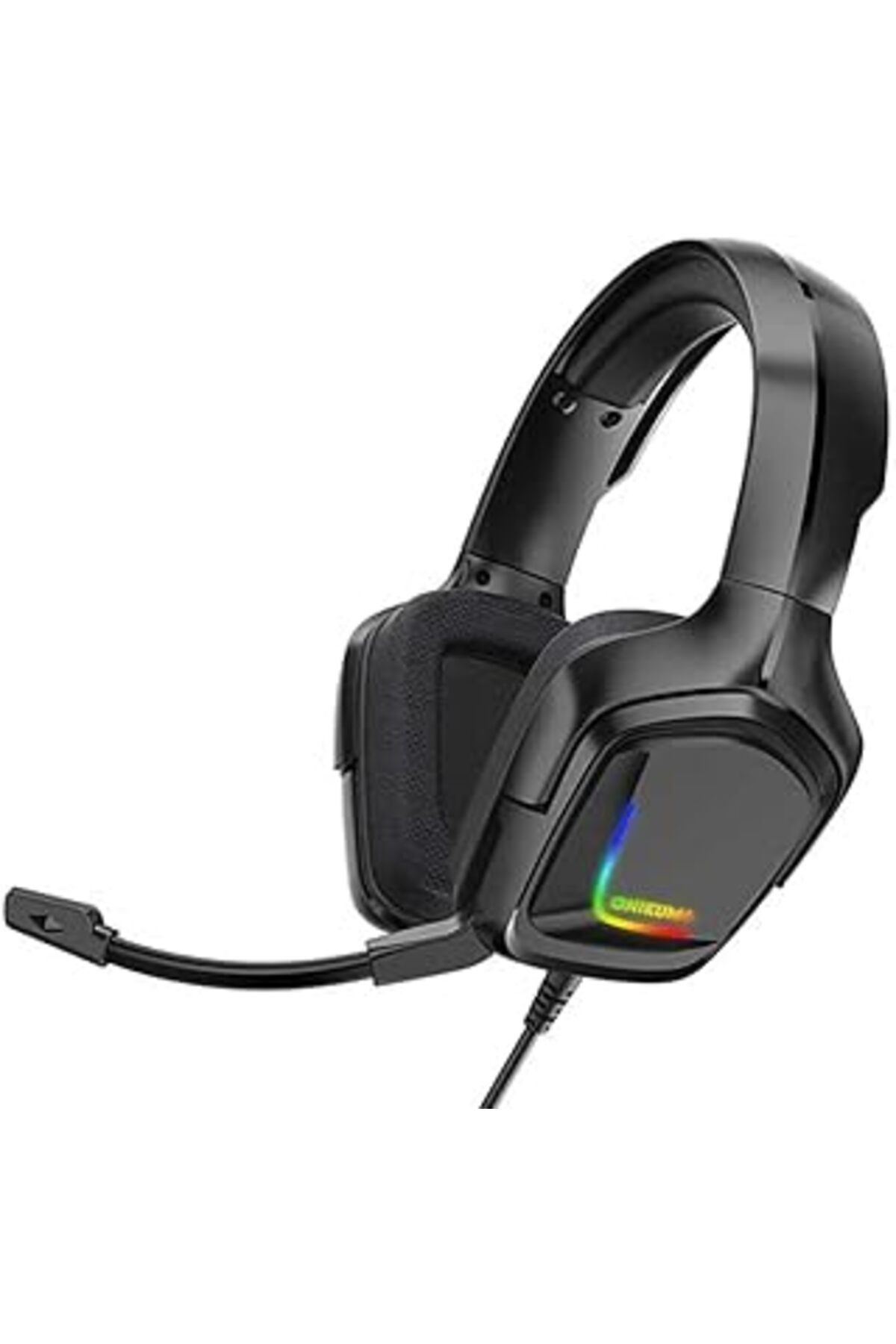 Hepta Collection Aksesuarcı Profesyonel Oyuncu Kulaklığı Rgb Gaming Headphone 3.5mm, Gamer Işıklı Kulaklık, Onikuma