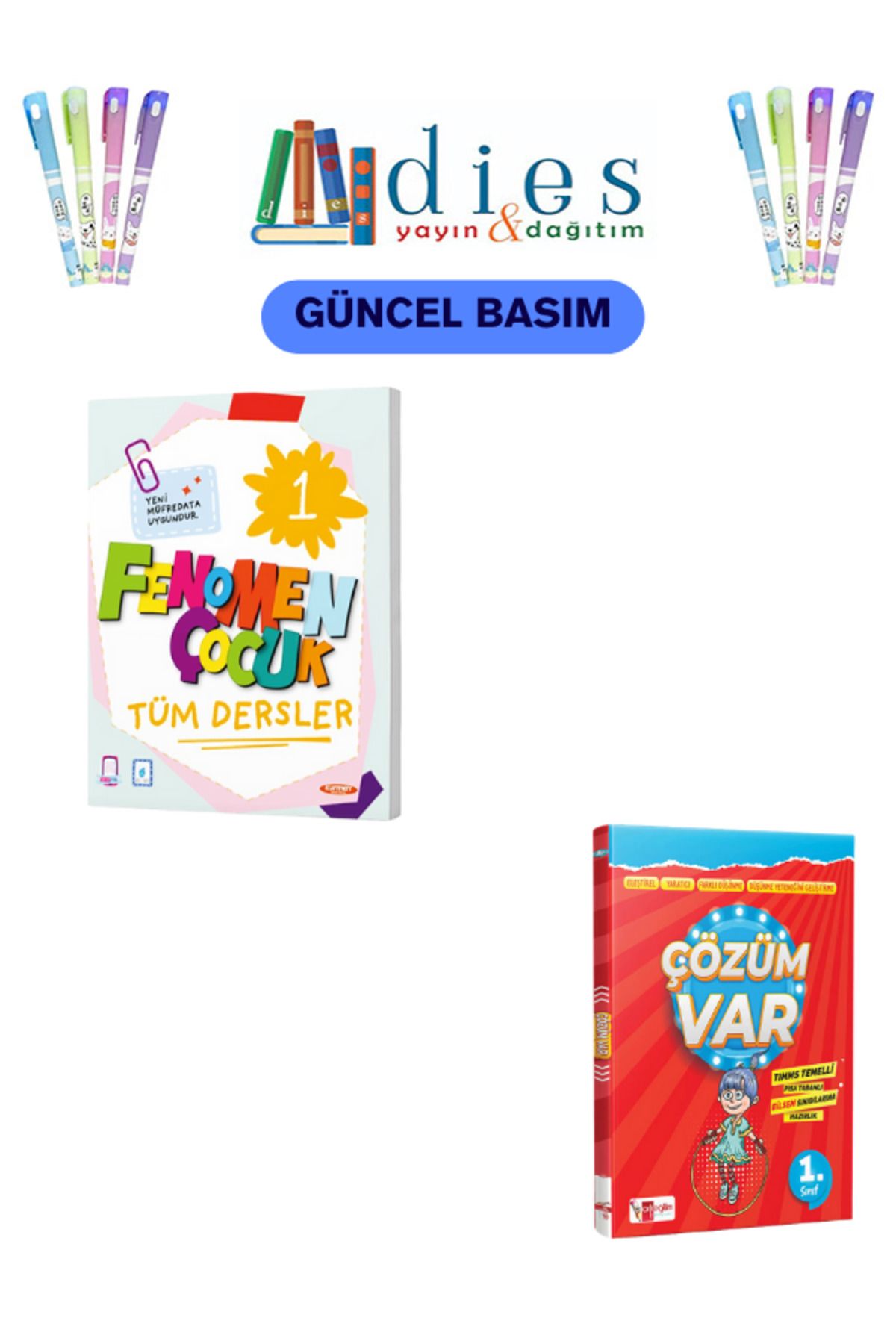 Fenomen Yayıncılık Fenomen Çocuk 1. Sınıf Tüm Dersler + Çözüm Var SET