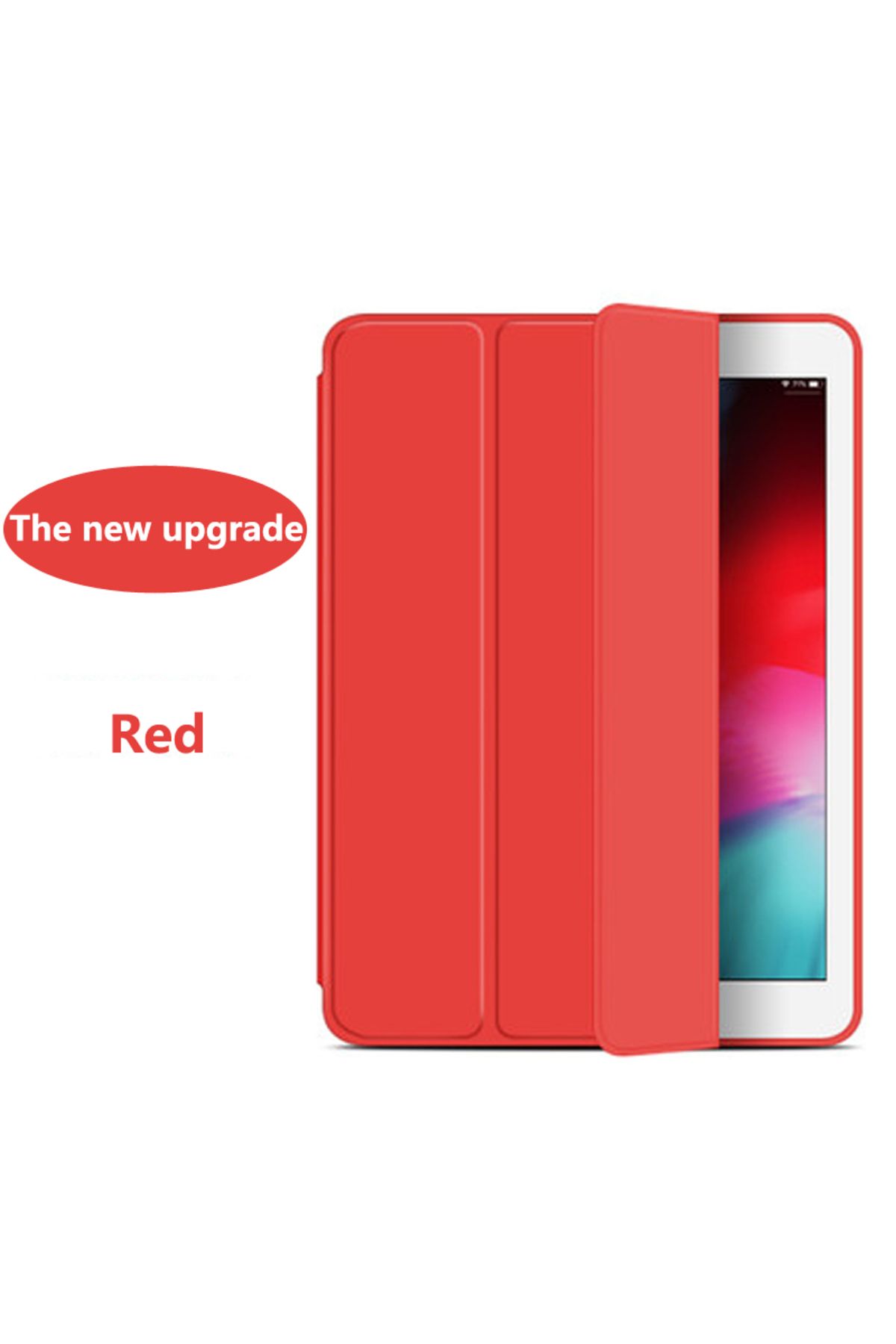 Choice-iPad 7th8th9th 10.2 Red Case for Apple iPad 10th generation Air 5 4 10.9 Pro 11 2022 2021 Smart Cove 1