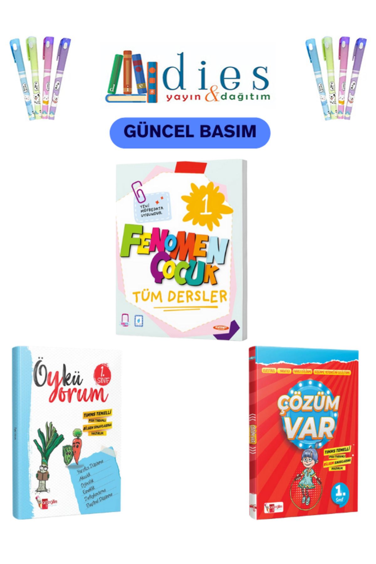 Fenomen Yayıncılık Fenomen Çocuk 1. Sınıf Tüm Dersler + Öykü Yorum + Çözüm Var SET