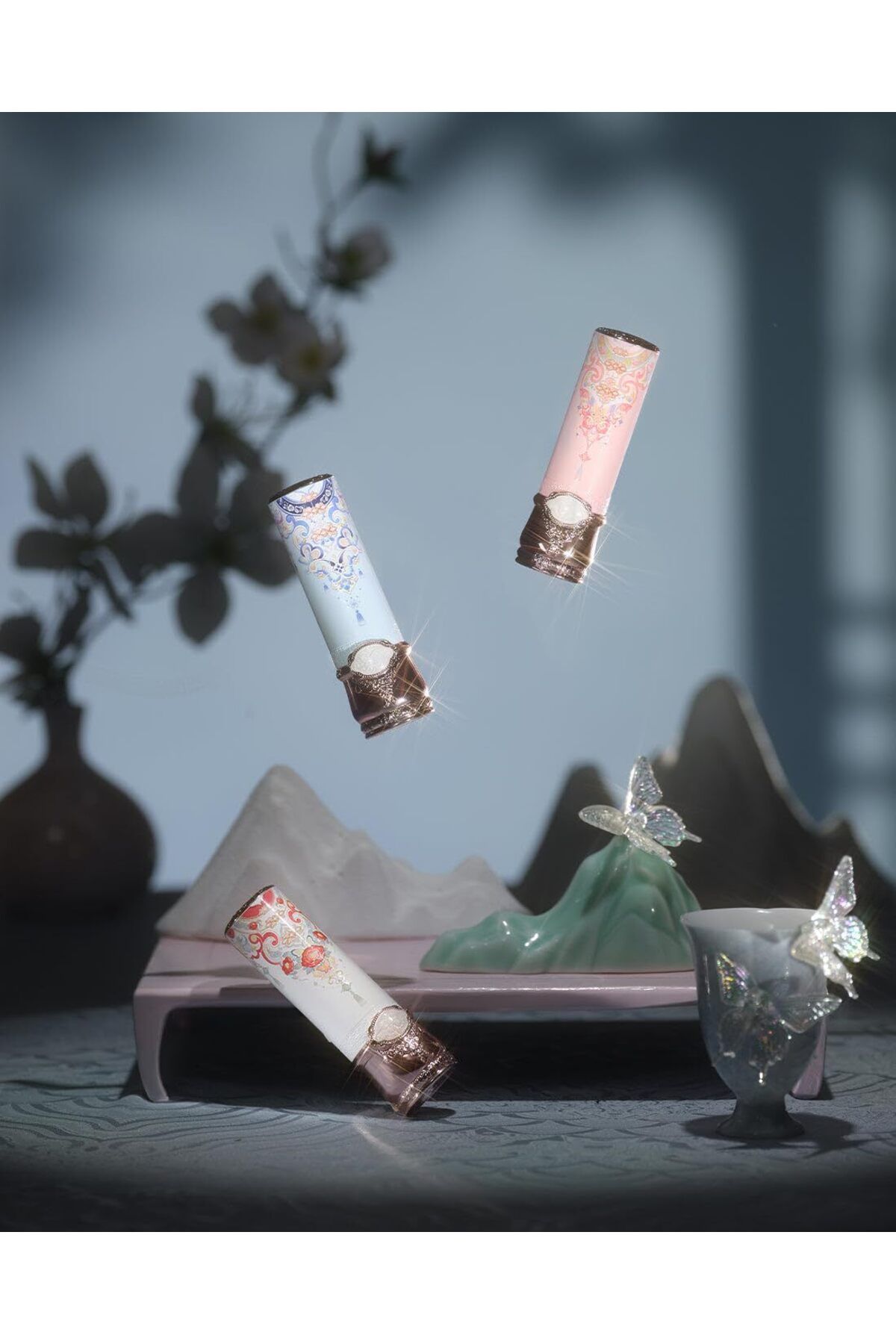 Flower Knows-Butterfly Cloud Collar Collection Glossy Lipstick, 0.12 oz./3.5 g (C01 Birchleaf Pear) 8