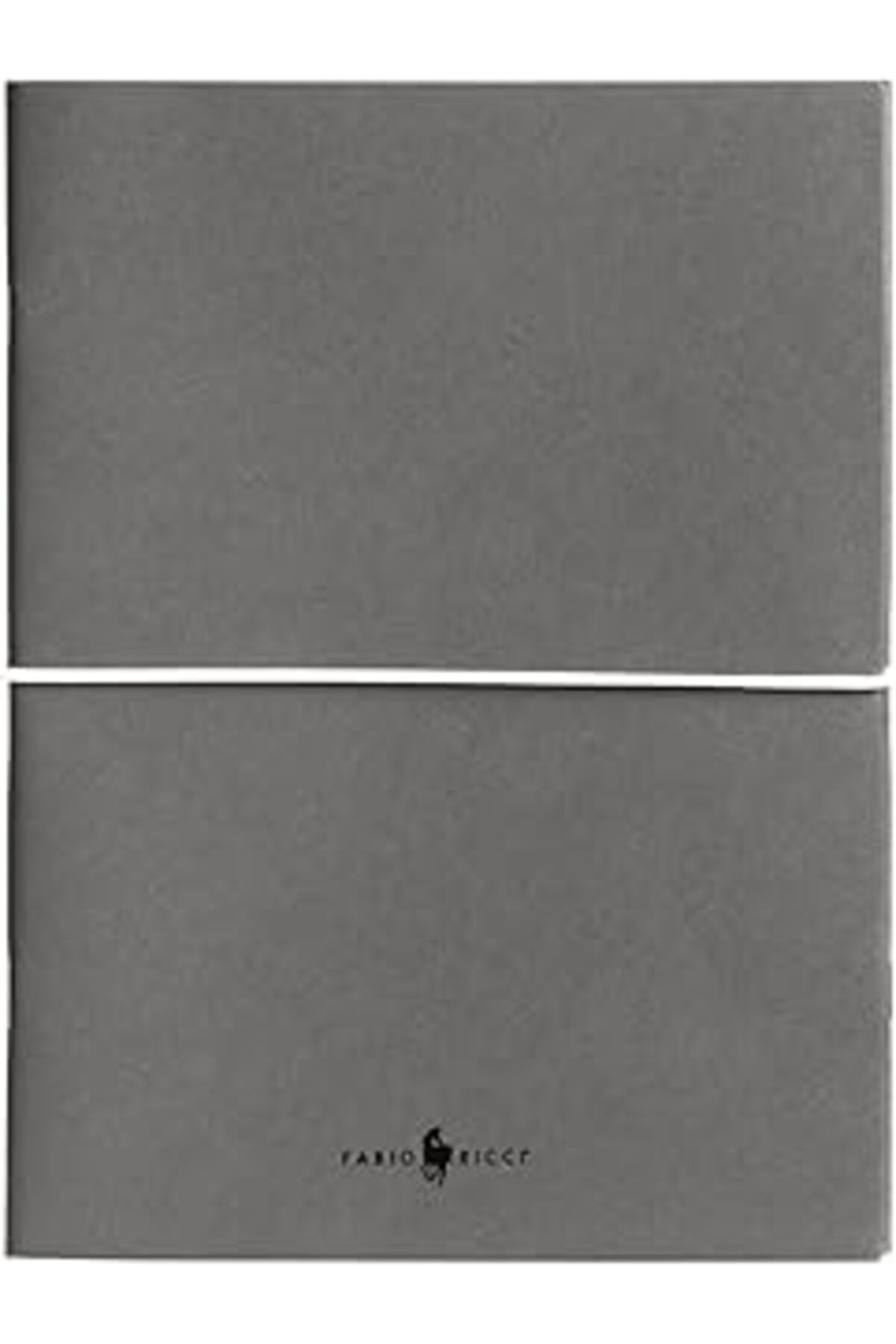 robotrend Fabio Ricci Z Notes 19X24 Cm Çizgili - Kareli İkili Gri Defter