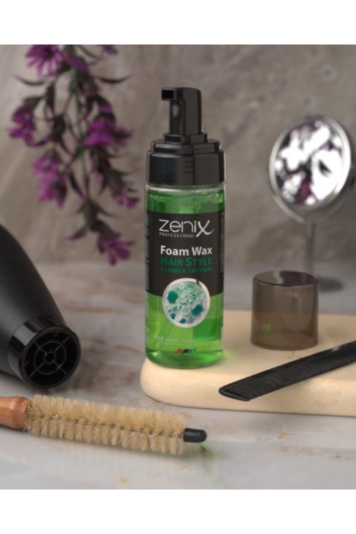 Zenix Men Series Hair Style Wax Foam Herb Blend Strong Natural 150