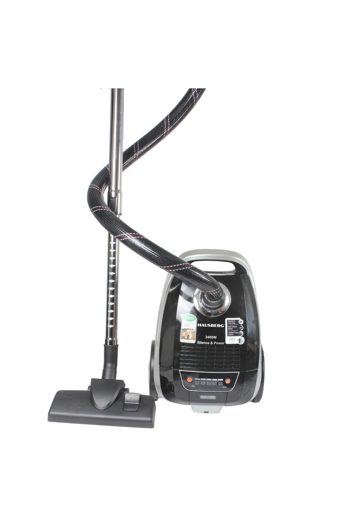 Hausberg-Aspirator Profesional Cu Sac Hb-2875ng, 2400 W, Zgomot 70db, 4l, Filtru Hepa, 5 Nivele,5 M, Display 4