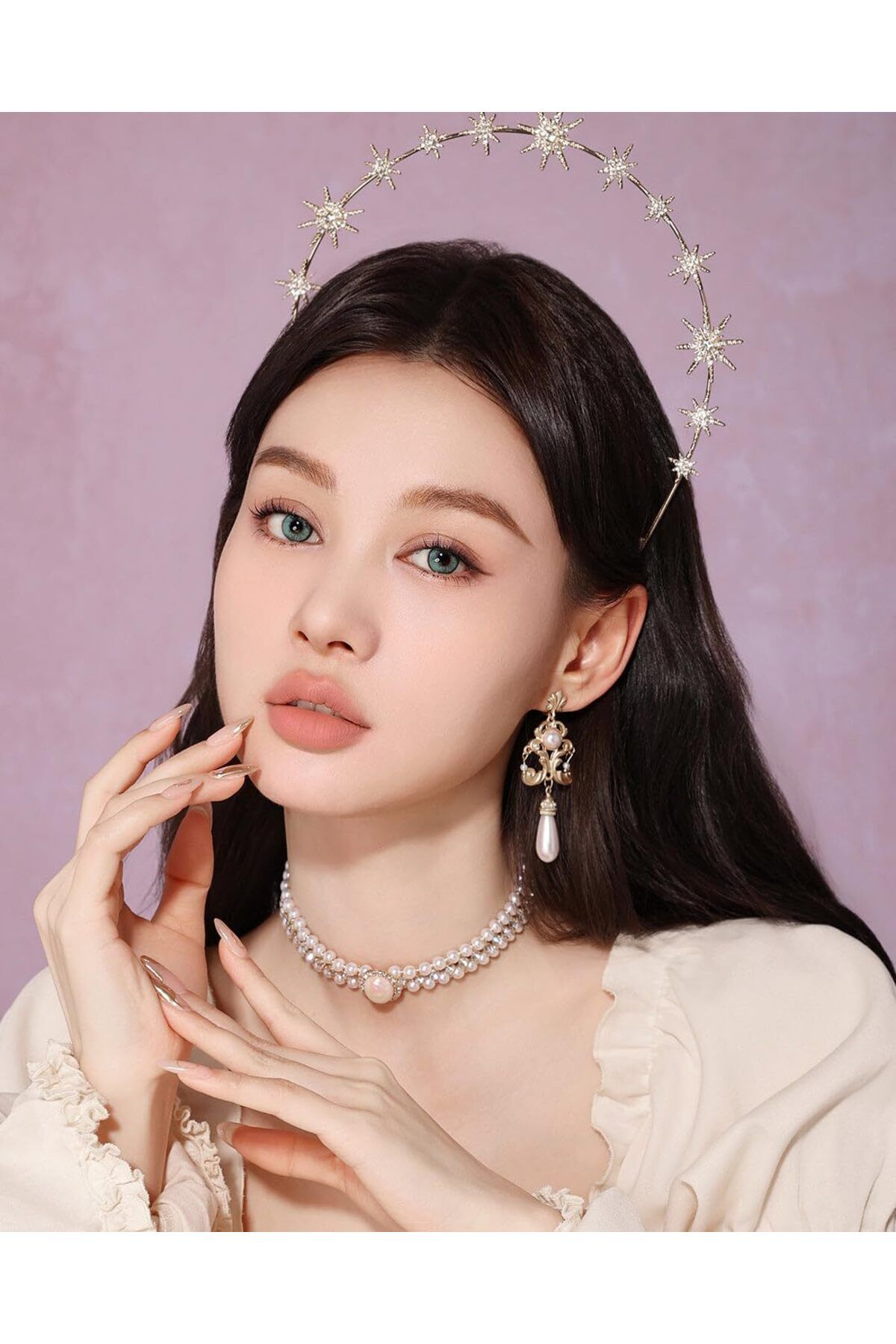 Flower Knows-Little Angel Matte Lipstick - 3.5g (C01 Starry Cross - Neutral Peach) 3