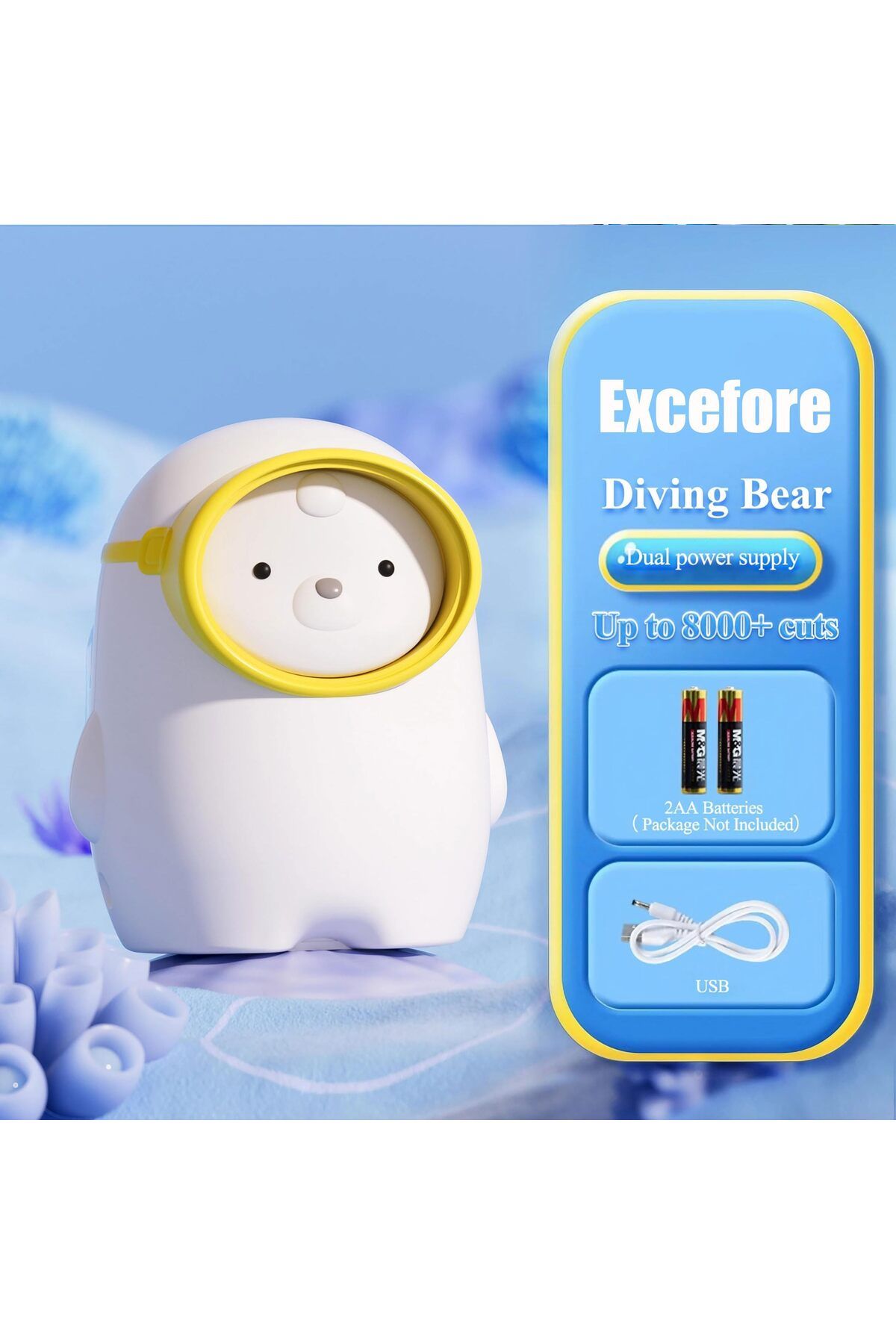erorex-مبراة أقلام كهربائية تتميز بميزة التوقف التلقائي وشفرة حلزونية شديدة التحمل ومبراة أقلام بمنفذ USB و 5