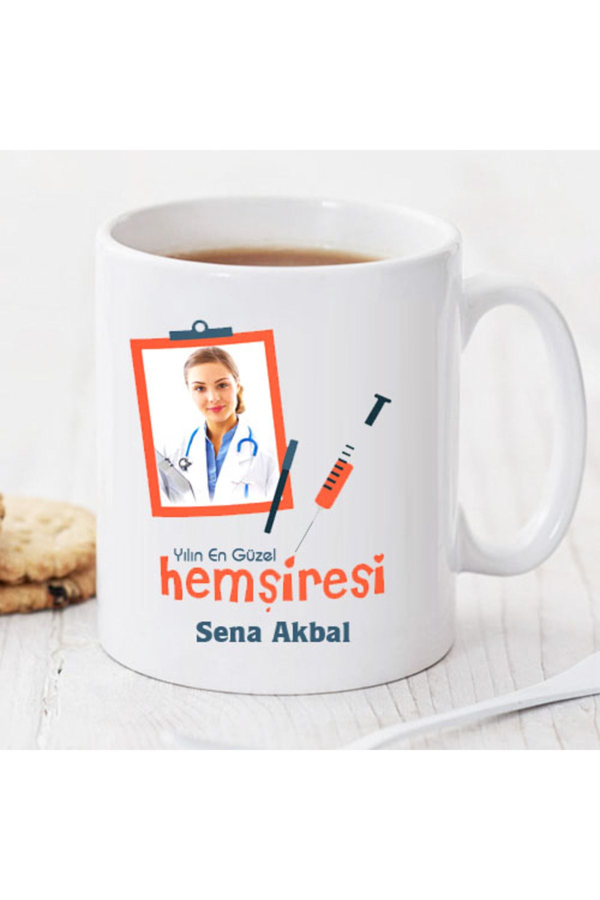 feifei Yılın En İyi Hemşiresi Kişiye Özel Kupa Pi13