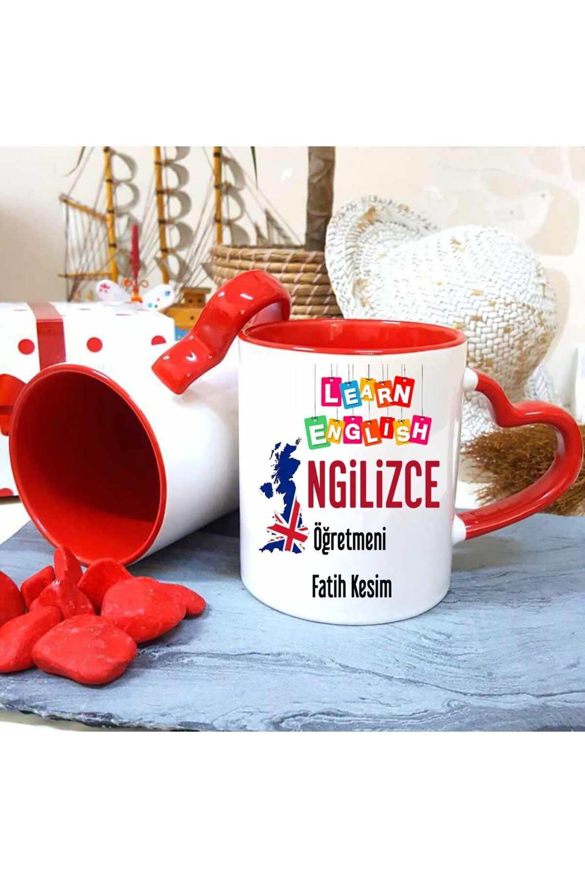 feifei İngilizce Öğretmenine Özel Öğretmenler Günü Hediyesi Kişiye Özel Kupa Bardak