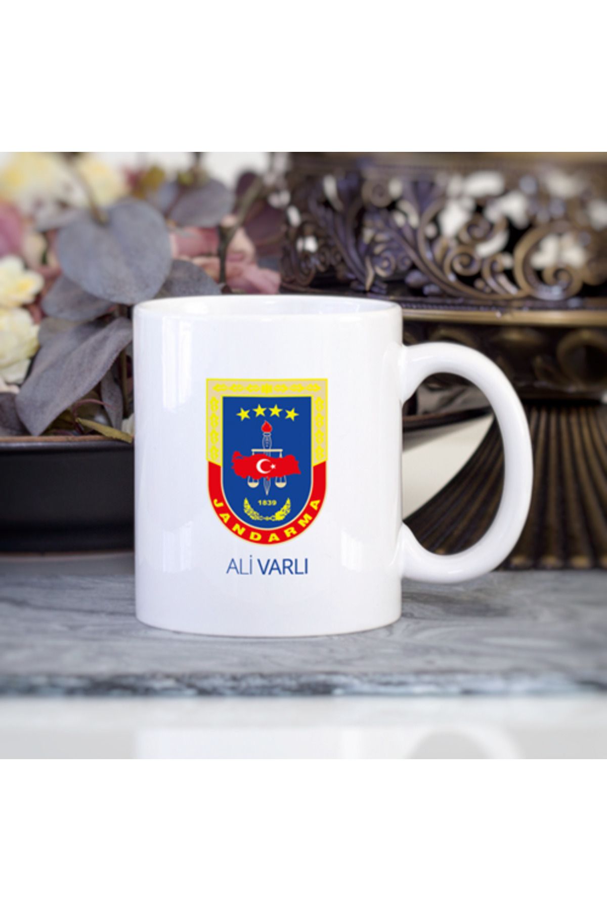 feifei Kişiye Özel Jandarma Kupa Bardak