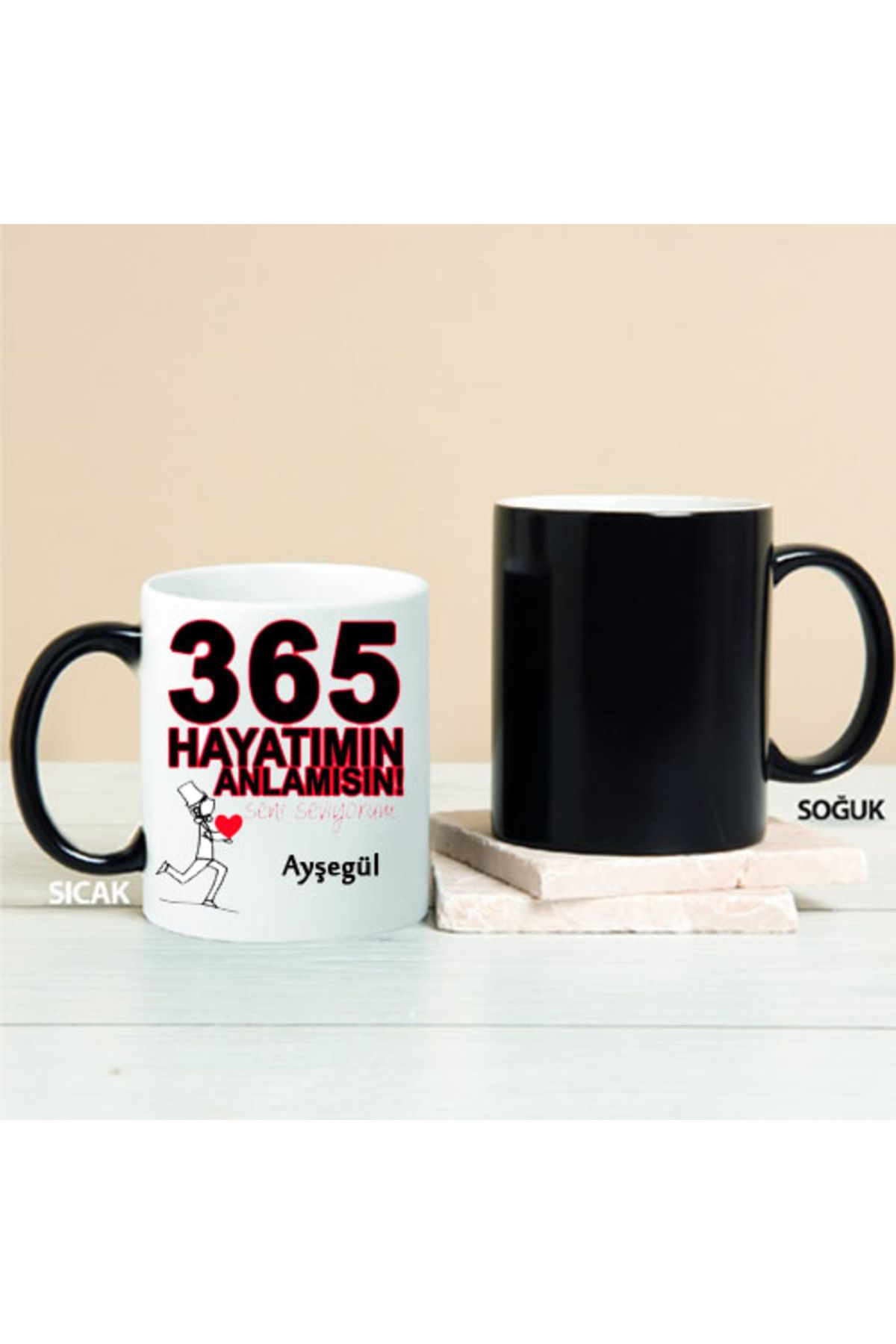 feifei Hayatımın Anlamısın Kişiye Özel Sihirli Kupa Pi58