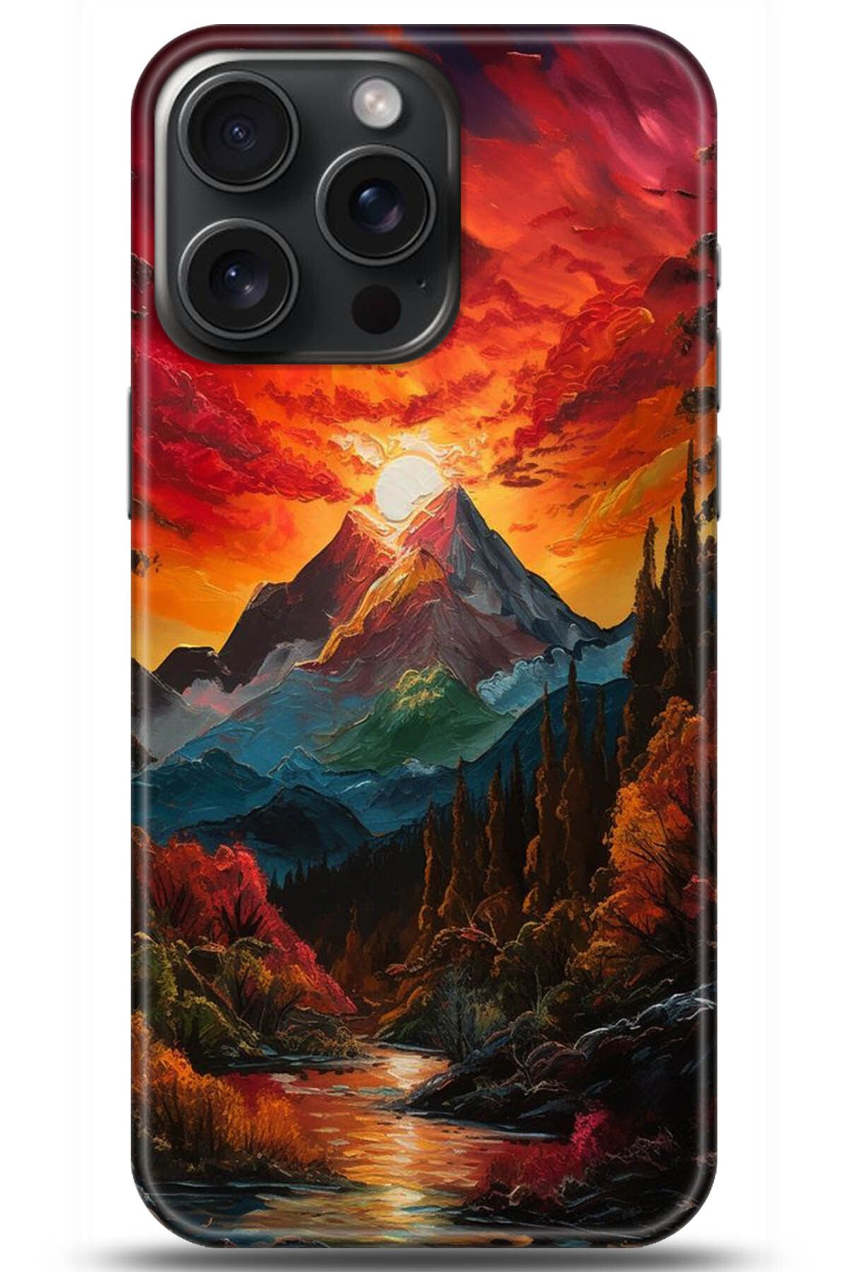 Noprin Apple iPhone 15 Pro Kılıf HD Baskılı Kılıf - Happiness Series 5224