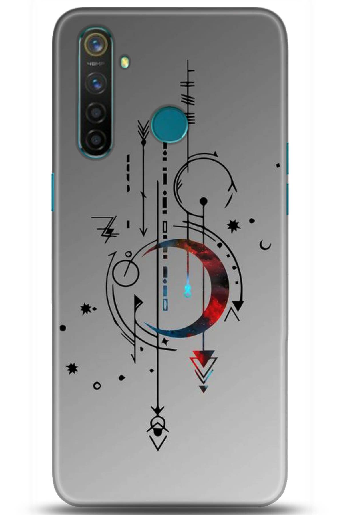 realme 5 Kılıf HD Baskılı Kılıf - Happiness Series 5182