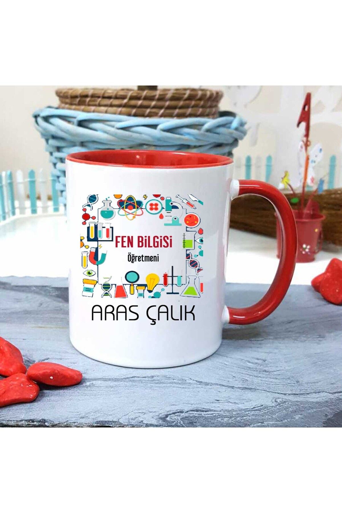 feifei Fen Bilgisi Öğretmenine Özel Öğretmenler Günü Hediyesi Kişiye Özel Kupa Bardak