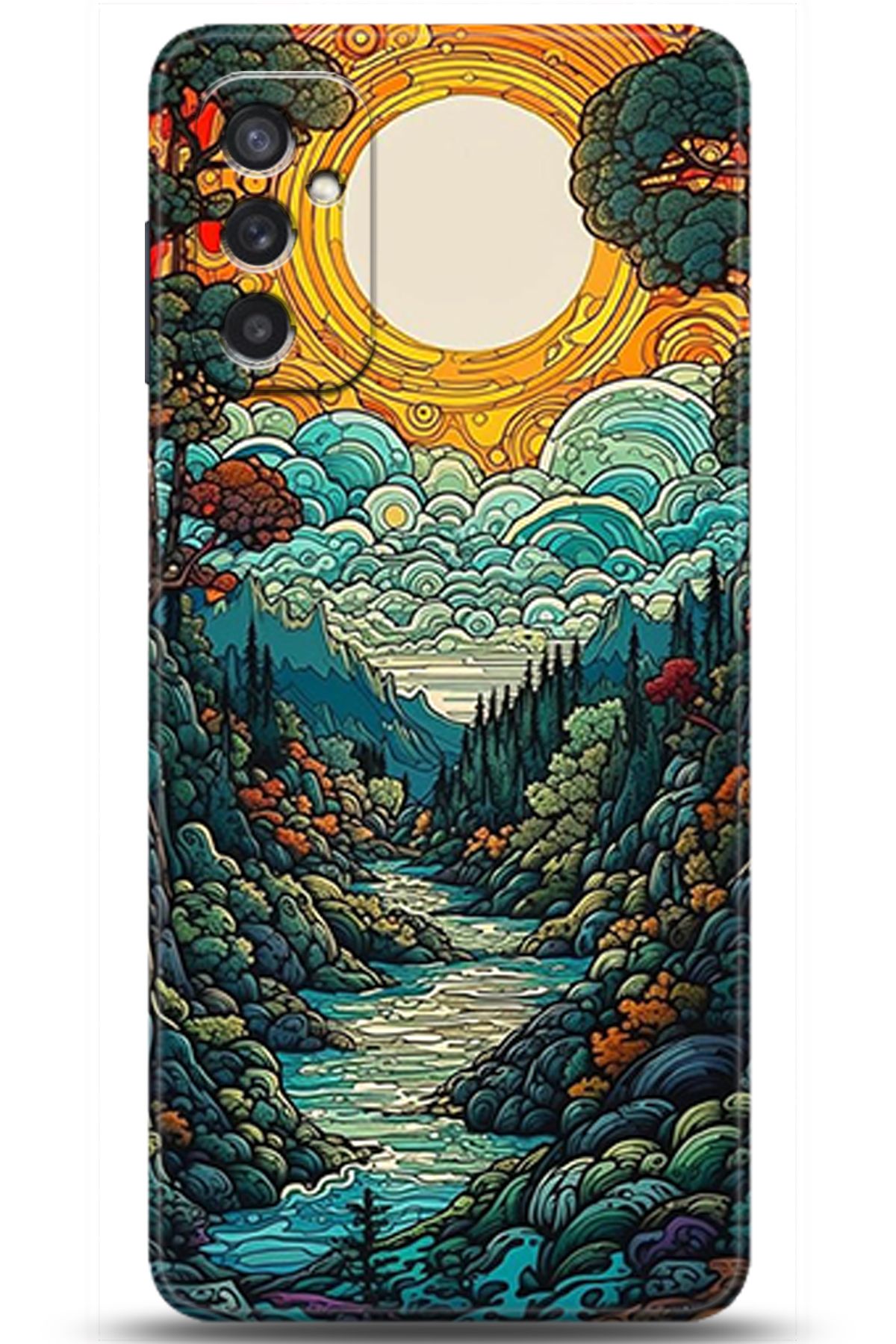 Noprin Samsung Galaxy M52 5G Kılıf HD Baskılı Kılıf - Happiness Series 5198