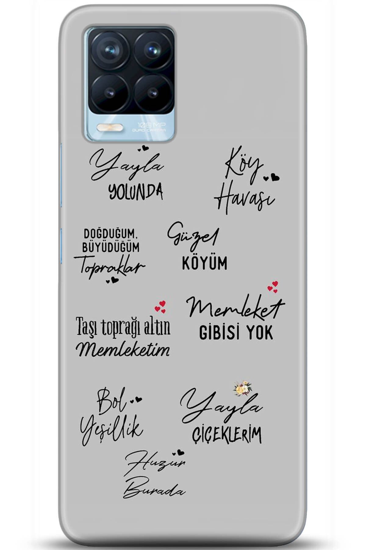 realme 8 Kılıf HD Baskılı Kılıf - Happiness Series 5210